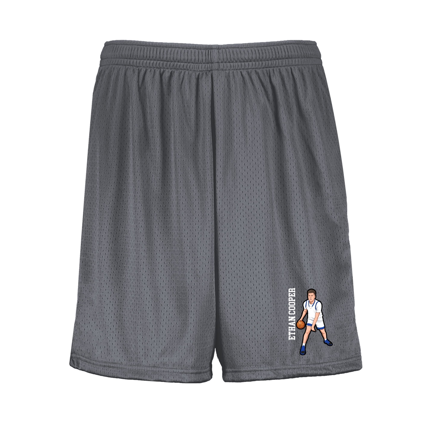 Shorts — Name Vertical in Grey