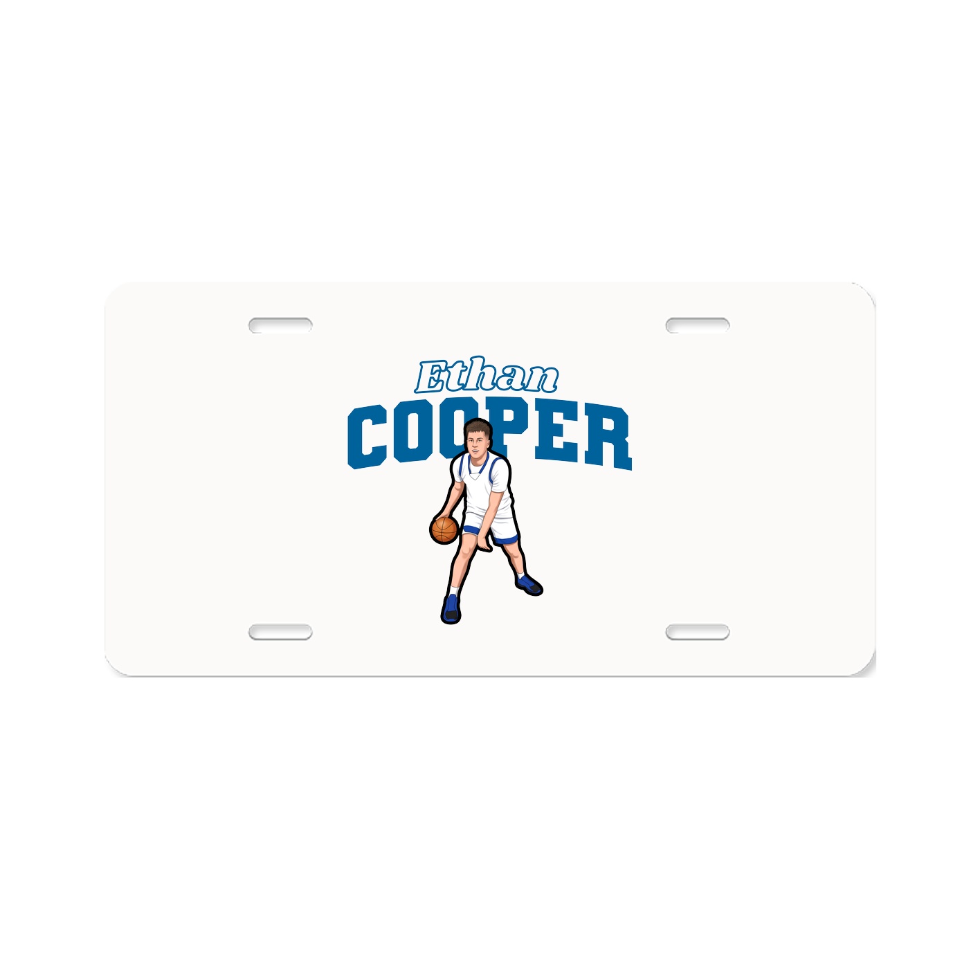 License Plate — Name Arch in Classic