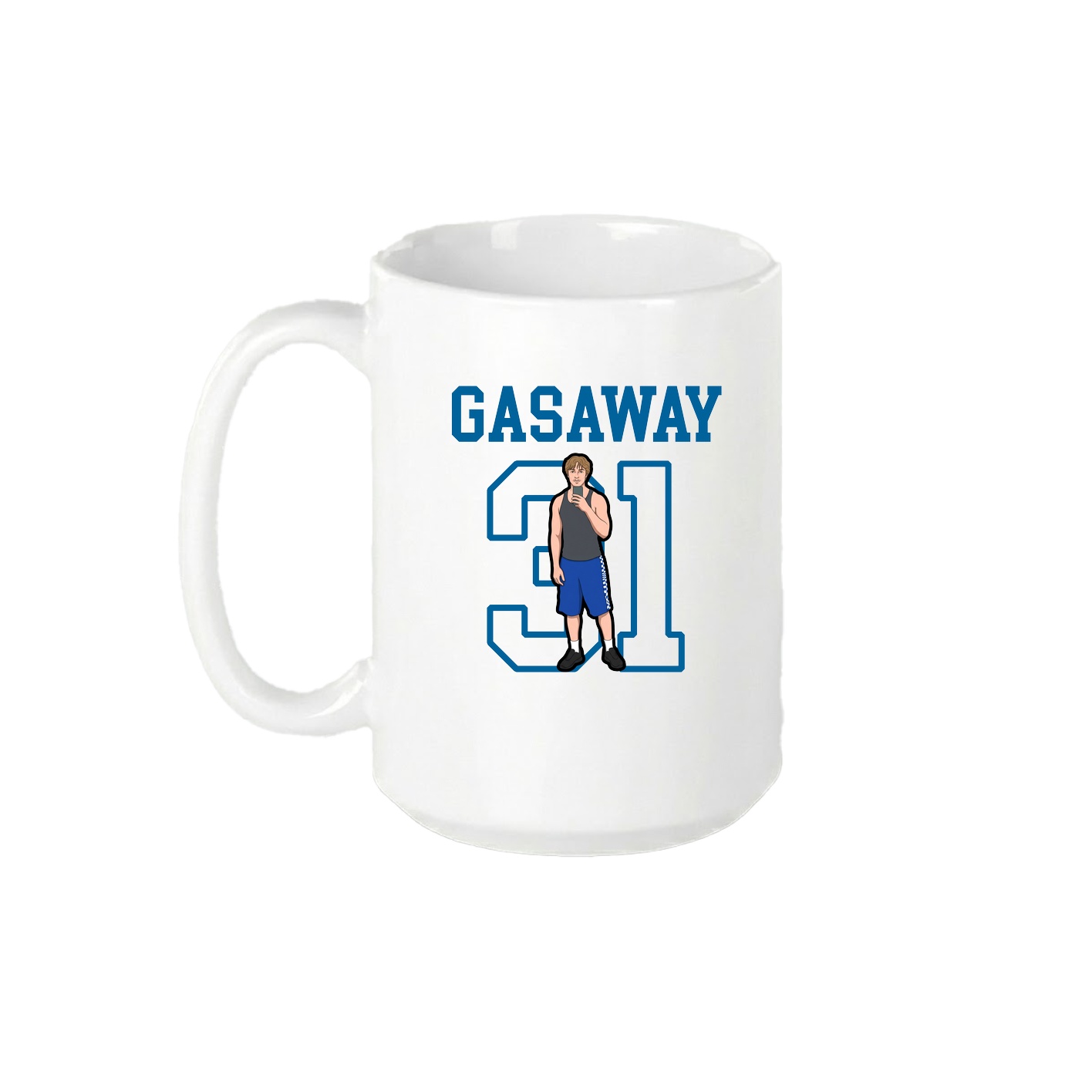15oz Coffee Mug — Shirsey in White