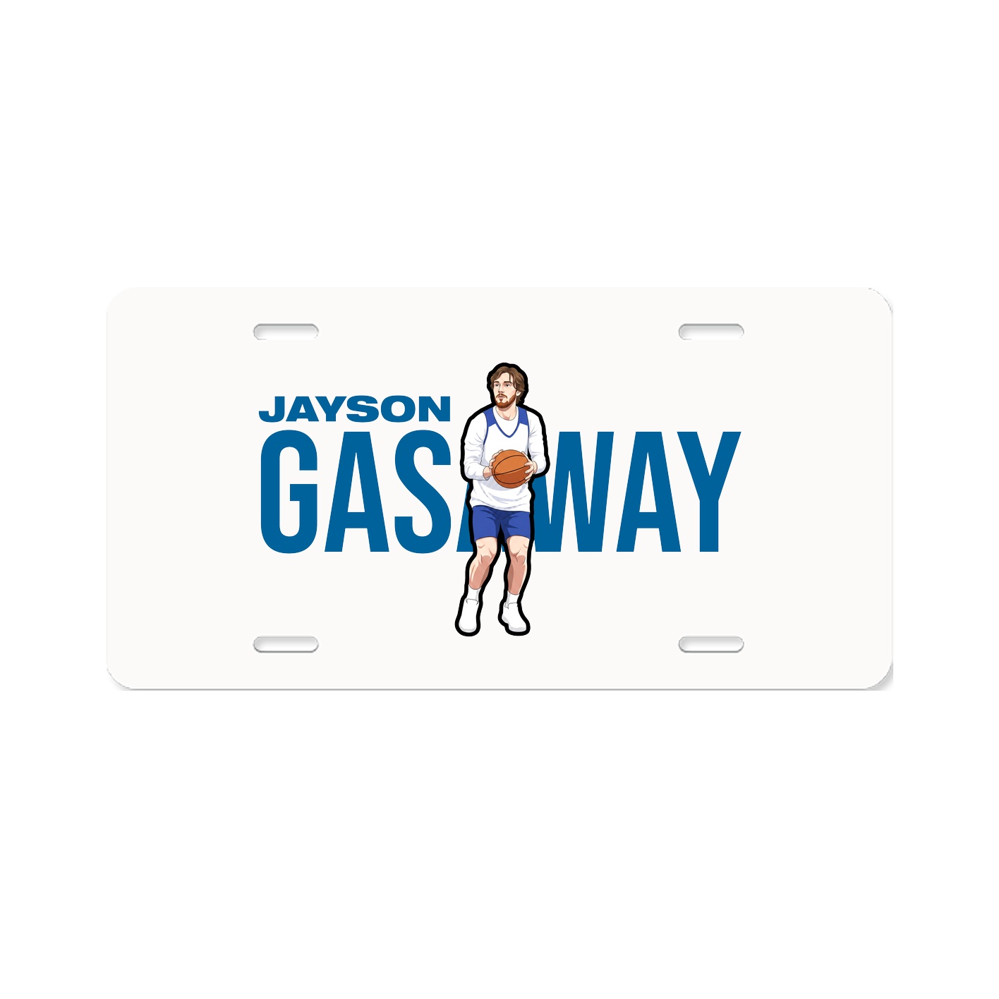 License Plate — Player Name in Classic