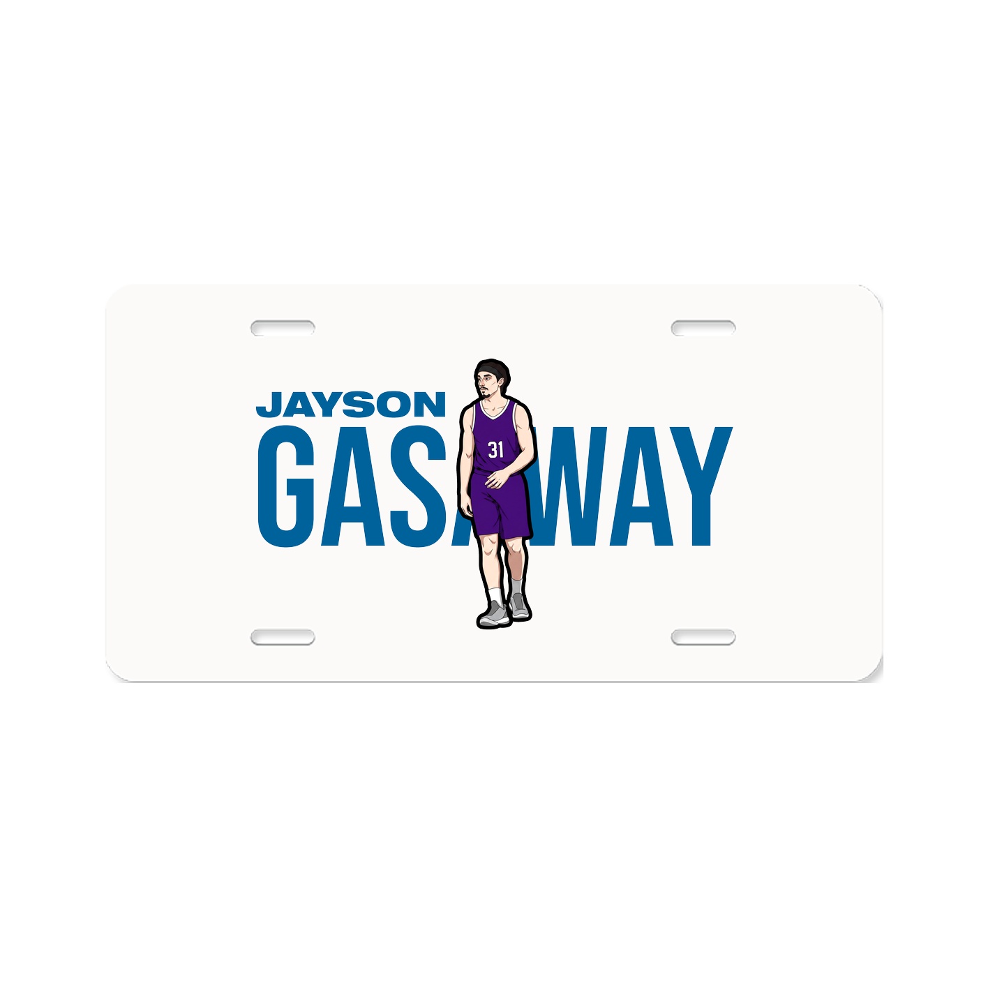 License Plate — Player Name in Classic