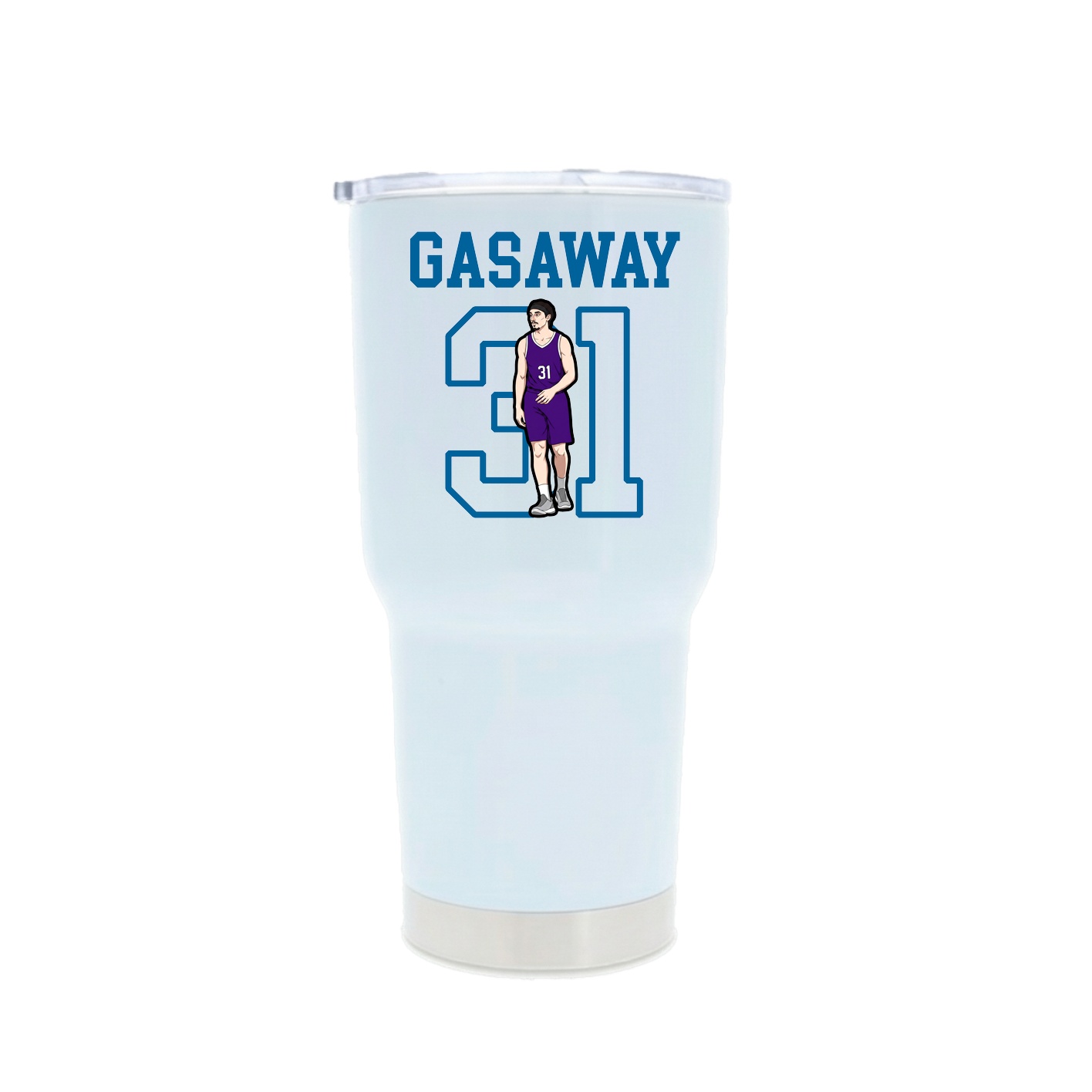 30oz Stainless Steel Tumbler — Shirsey in White