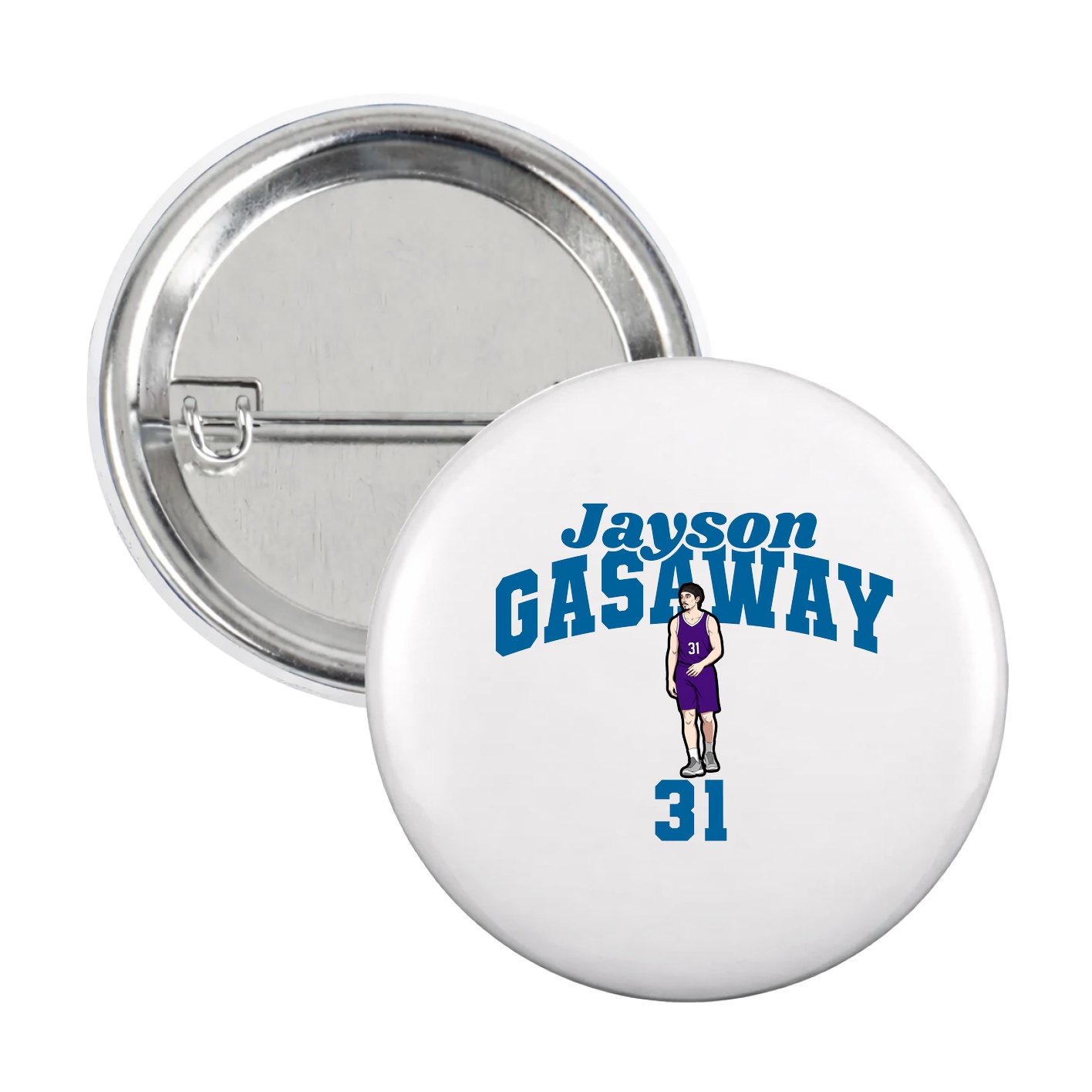 Game Day Button — Signature Arch in White