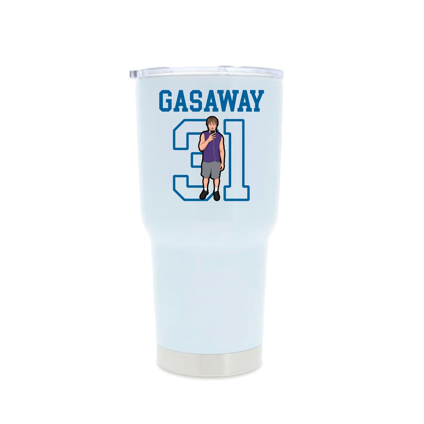 30oz Stainless Steel Tumbler — Shirsey in White
