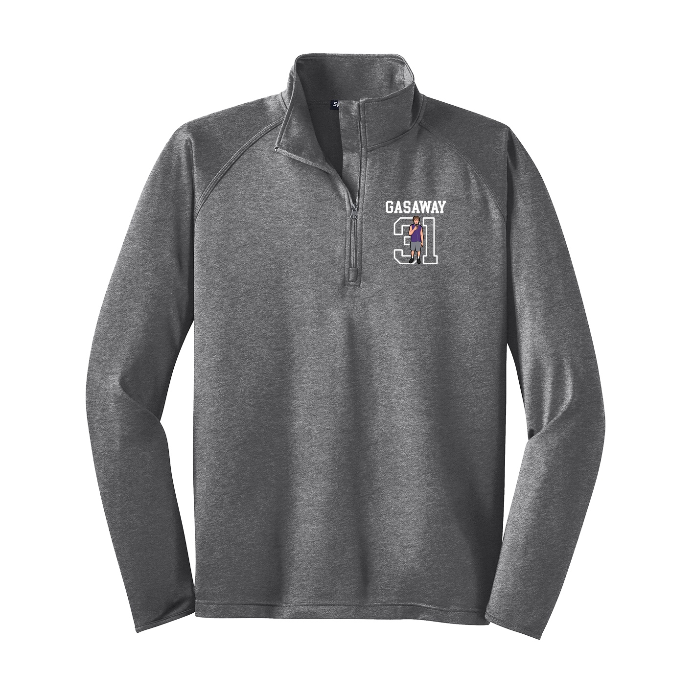Q-Zip Pullover — Shirsey in Grey