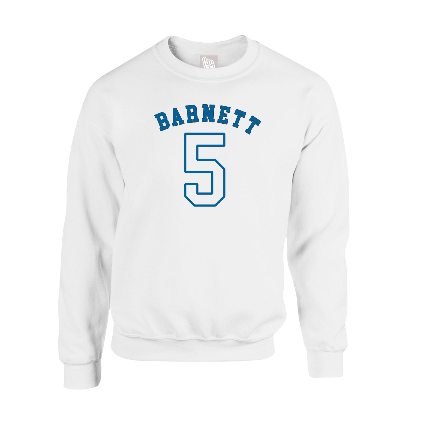 Fleece Crew — Shirsey Arch in White