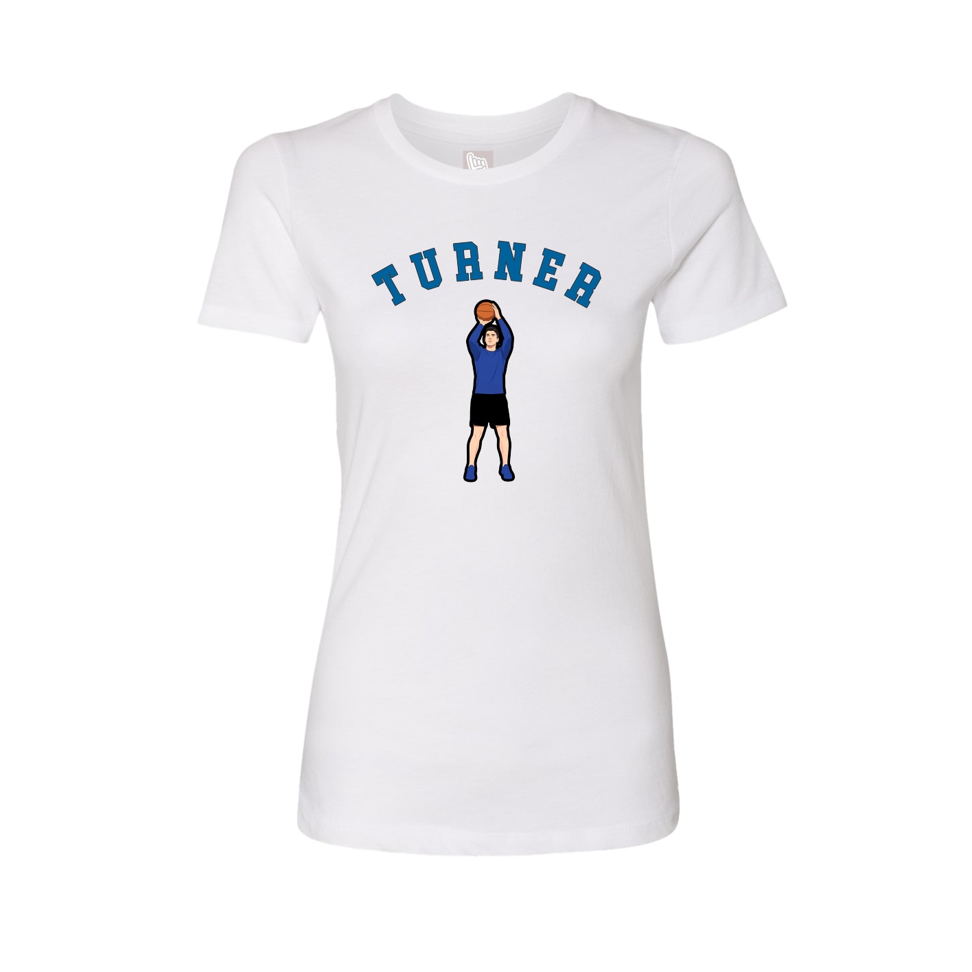 Fitted Women's Tee — Shirsey Arch in White