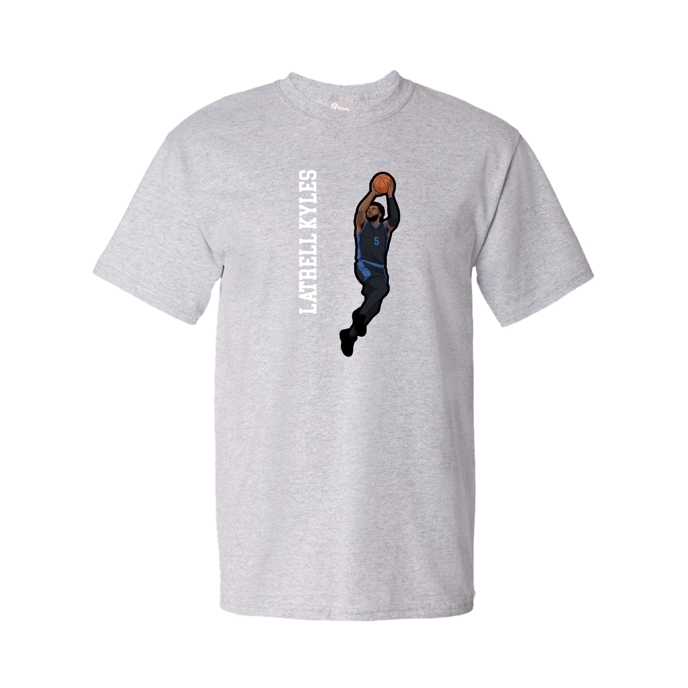 Youth Tee — Name Vertical in Grey