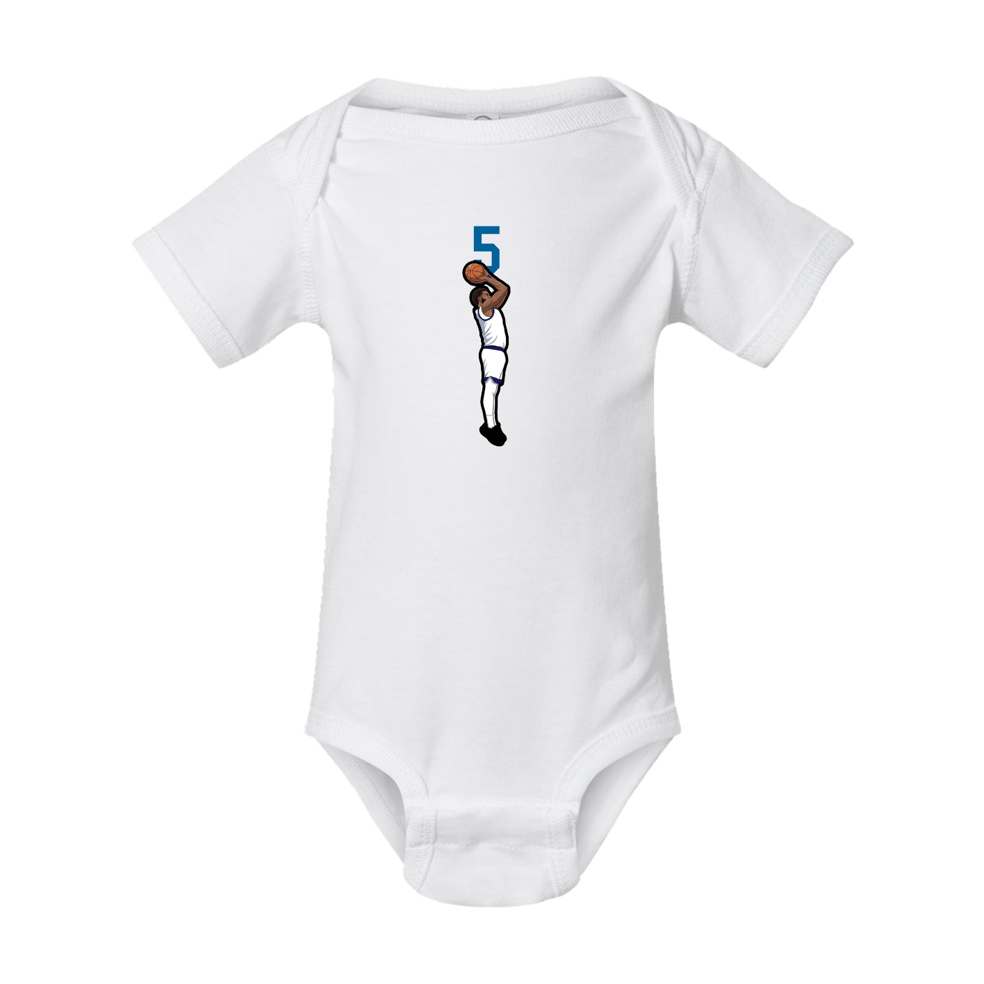 Baby Onesie — Number Top in White