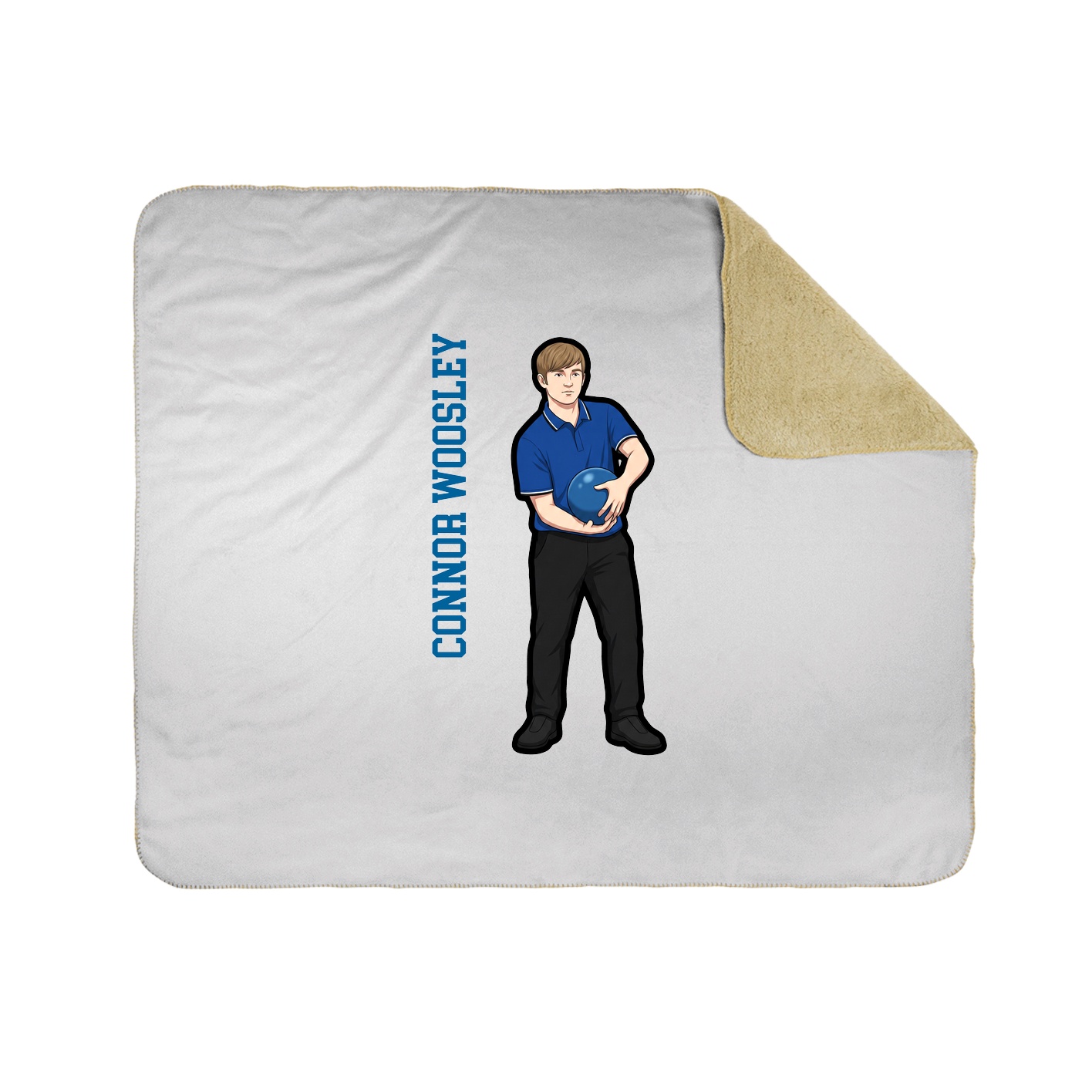 50x60 Sherpa Lined Throw Blanket