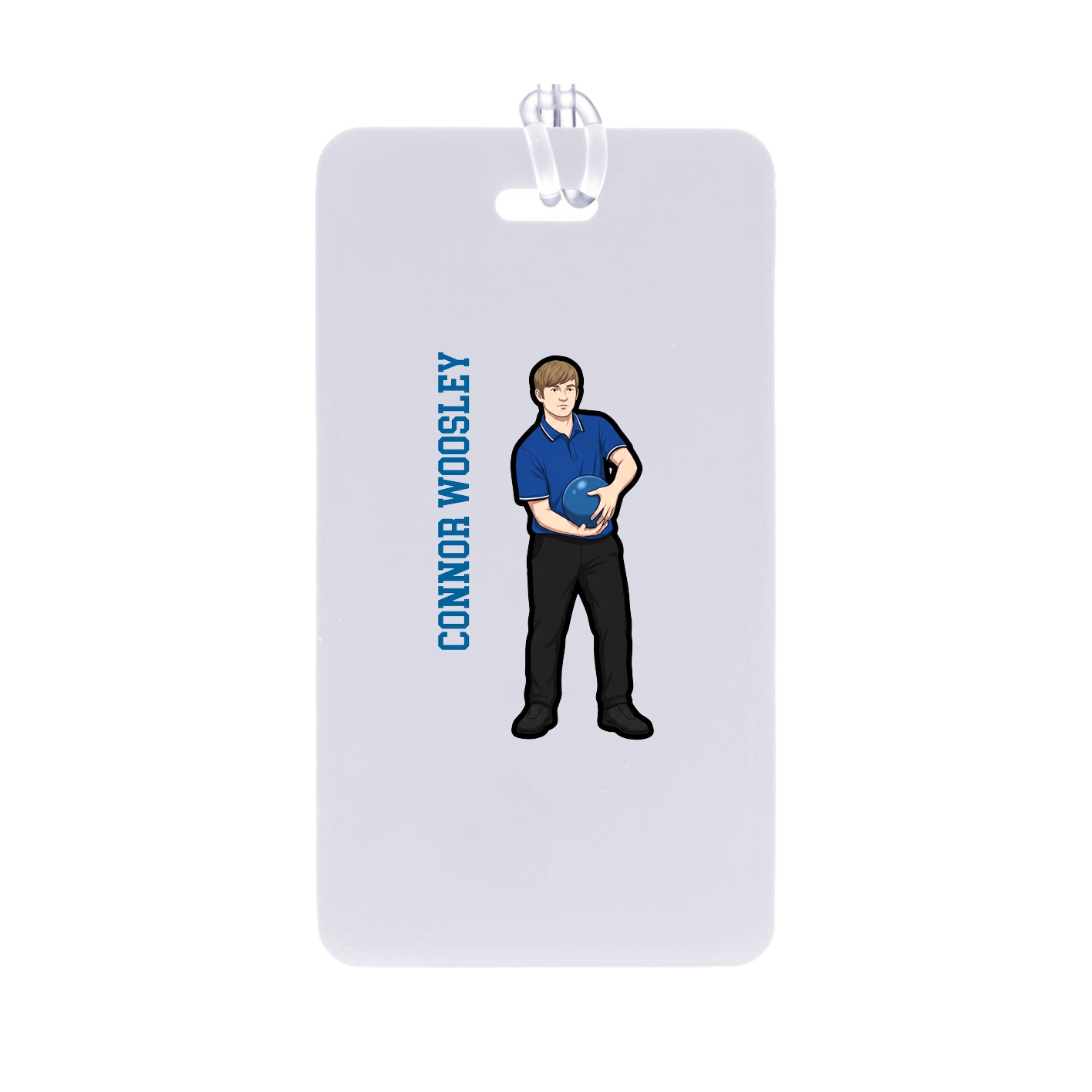 Bag Tag — Name Vertical in Classic