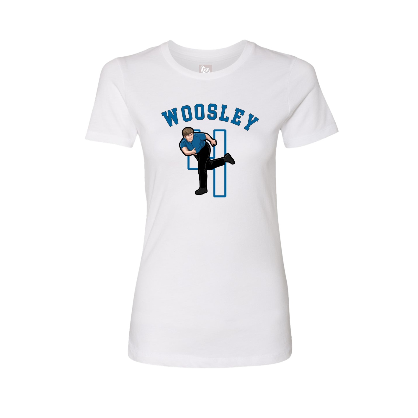 Fitted Women's Tee — Shirsey Arch in White