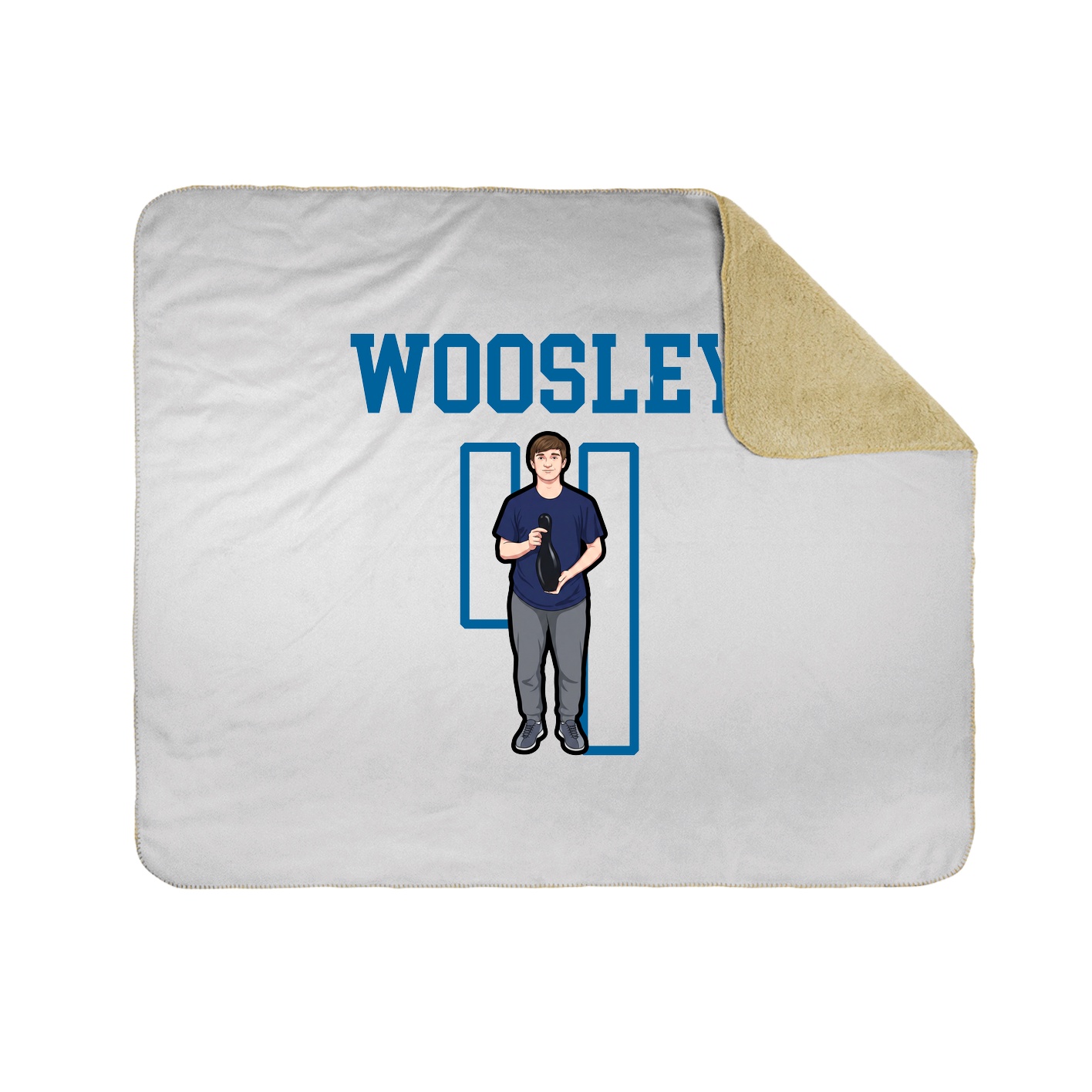 Throw Blanket — Shirsey in White