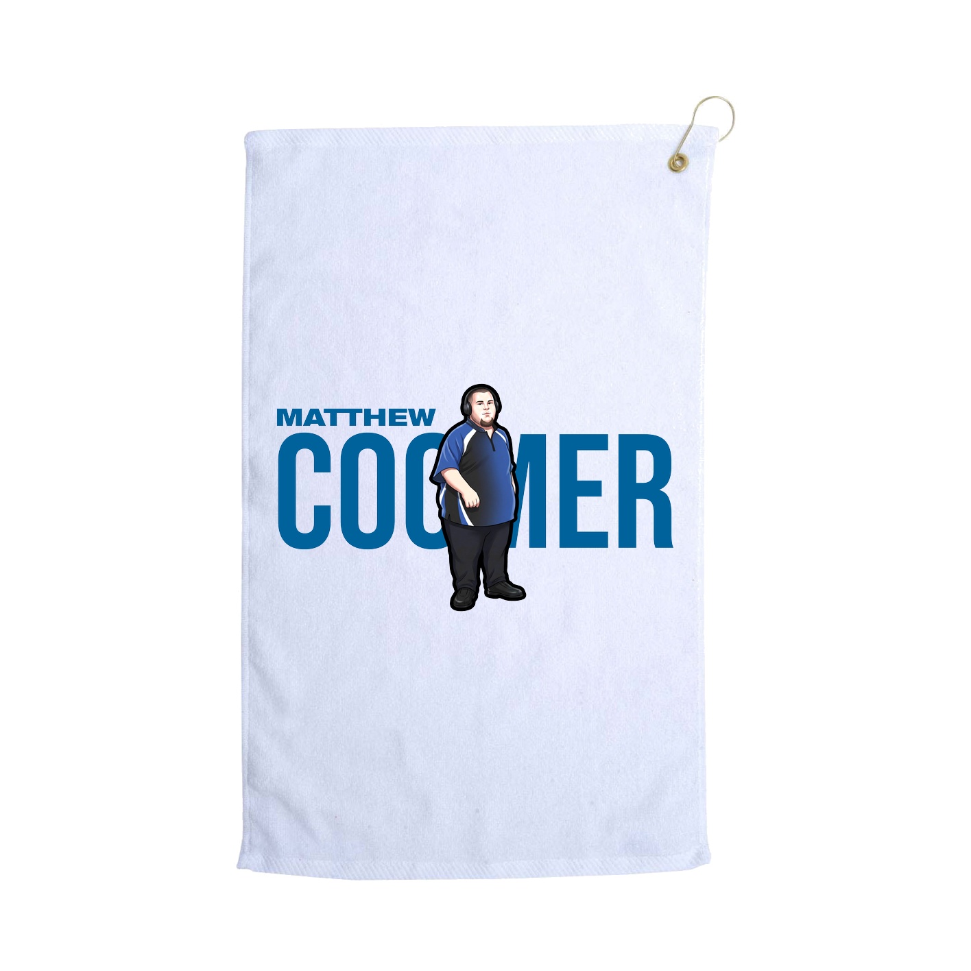 Golf Towel — Player Name in White