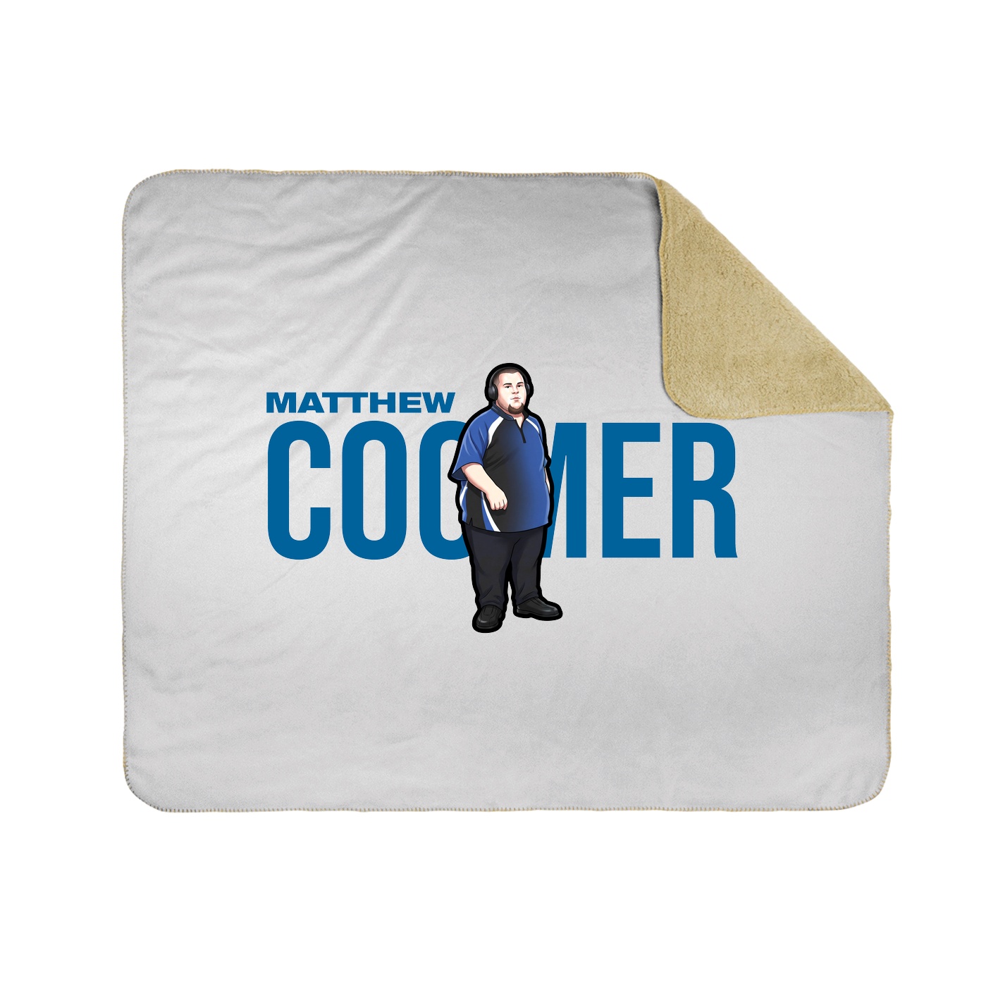 Throw Blanket — Player Name in White