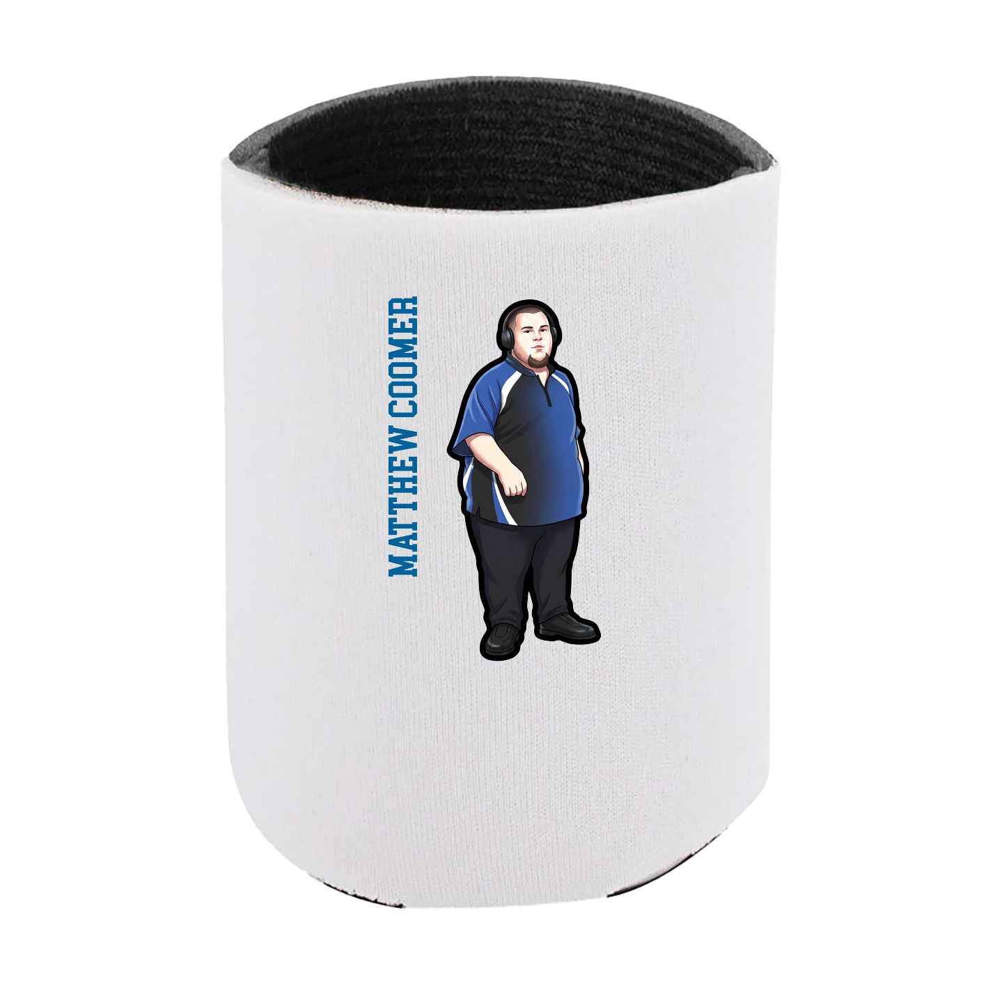 Can Holder — Name Vertical in White