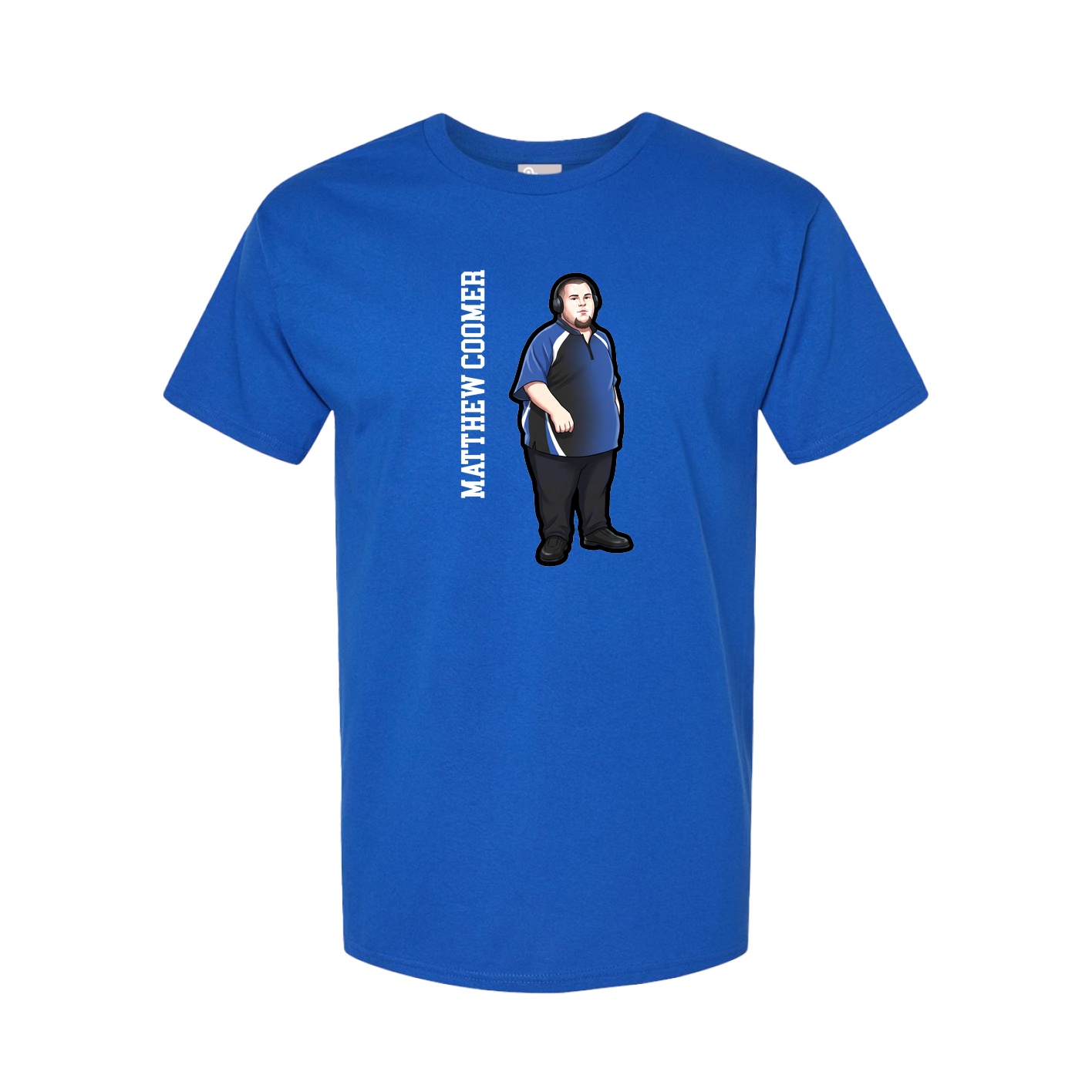 Tee — Name Vertical in Royal