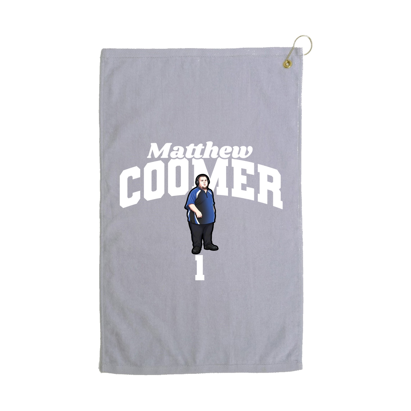 Golf Towel — Signature Arch in Grey