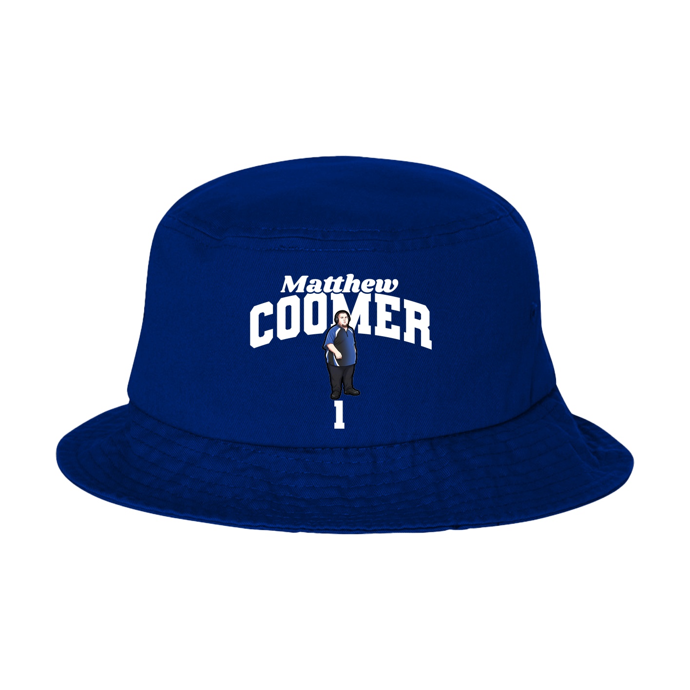 Bucket Cap — Signature Arch in Royal Blue