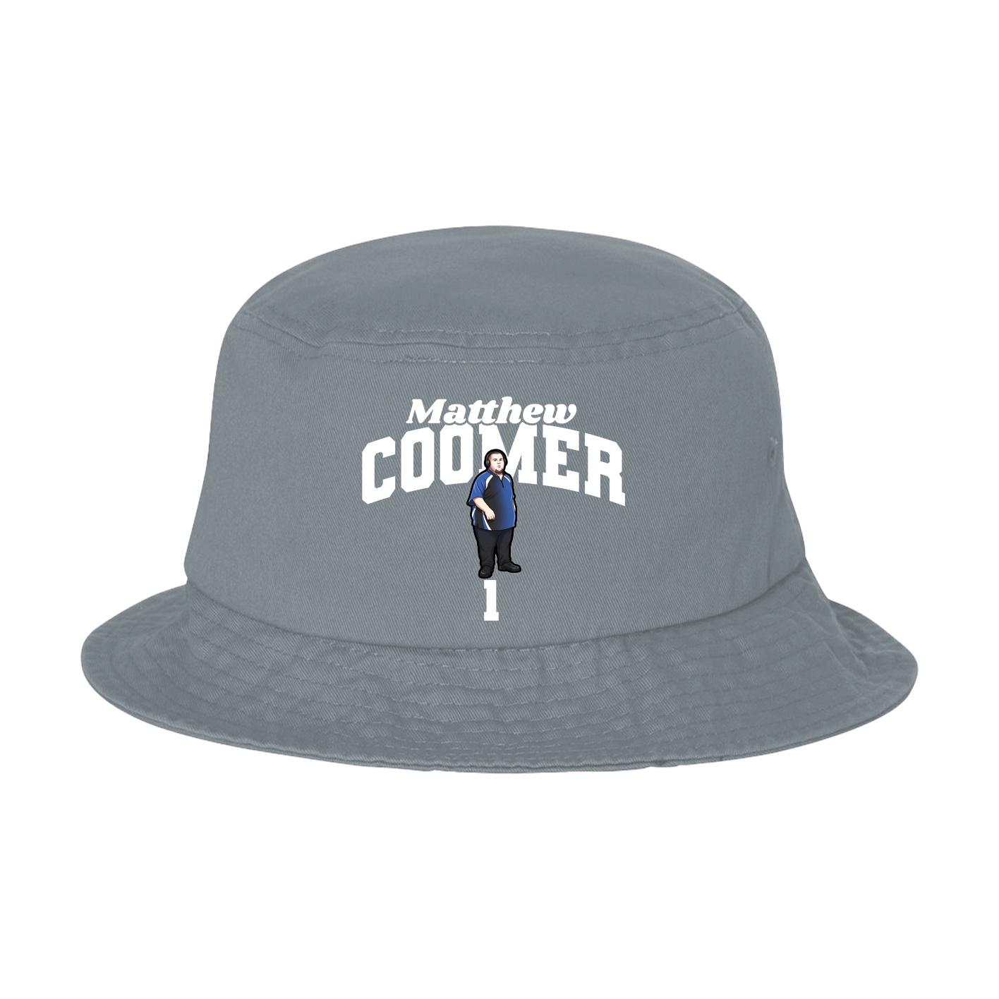 Bucket Cap — Signature Arch in Grey