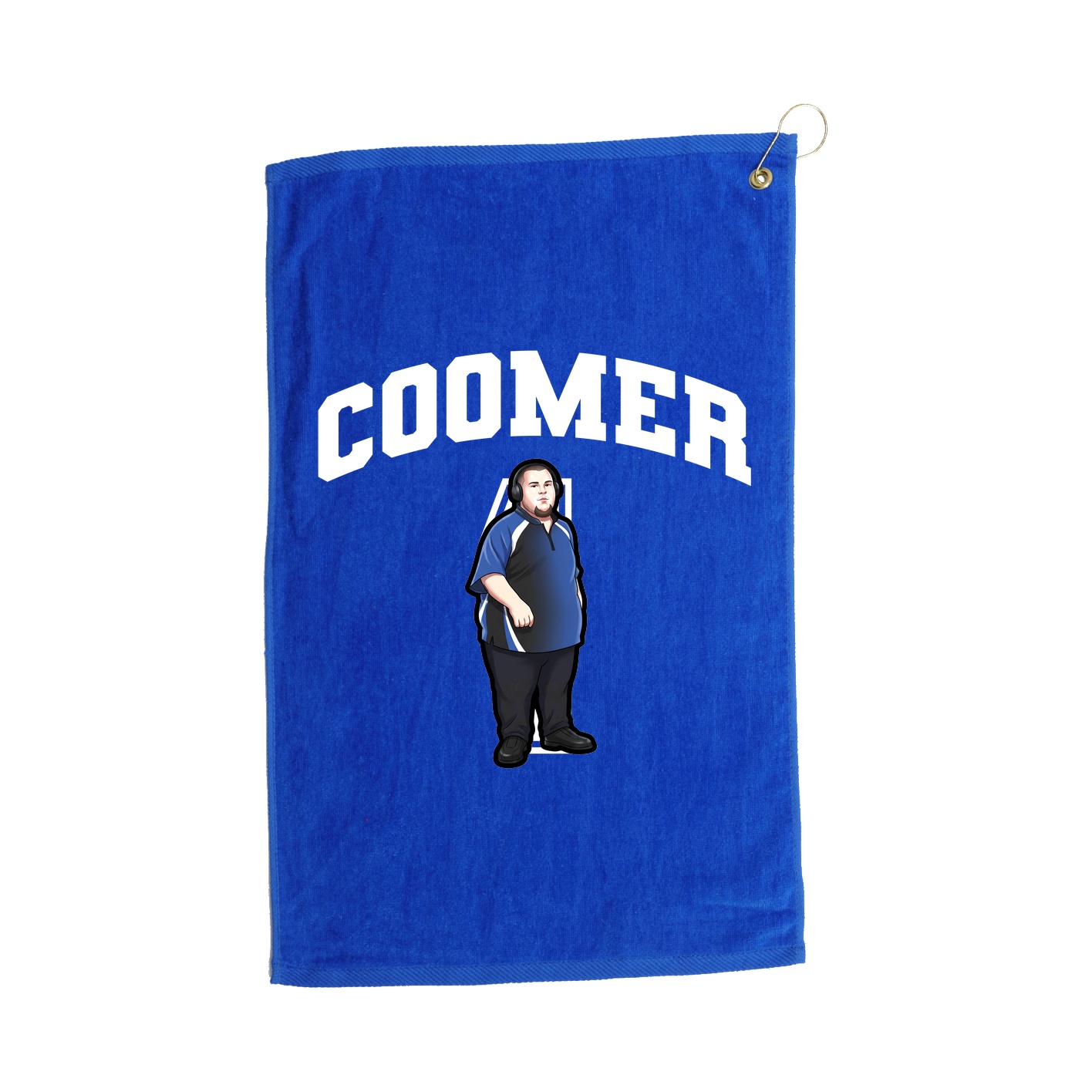 Golf Towel — Number in Royal