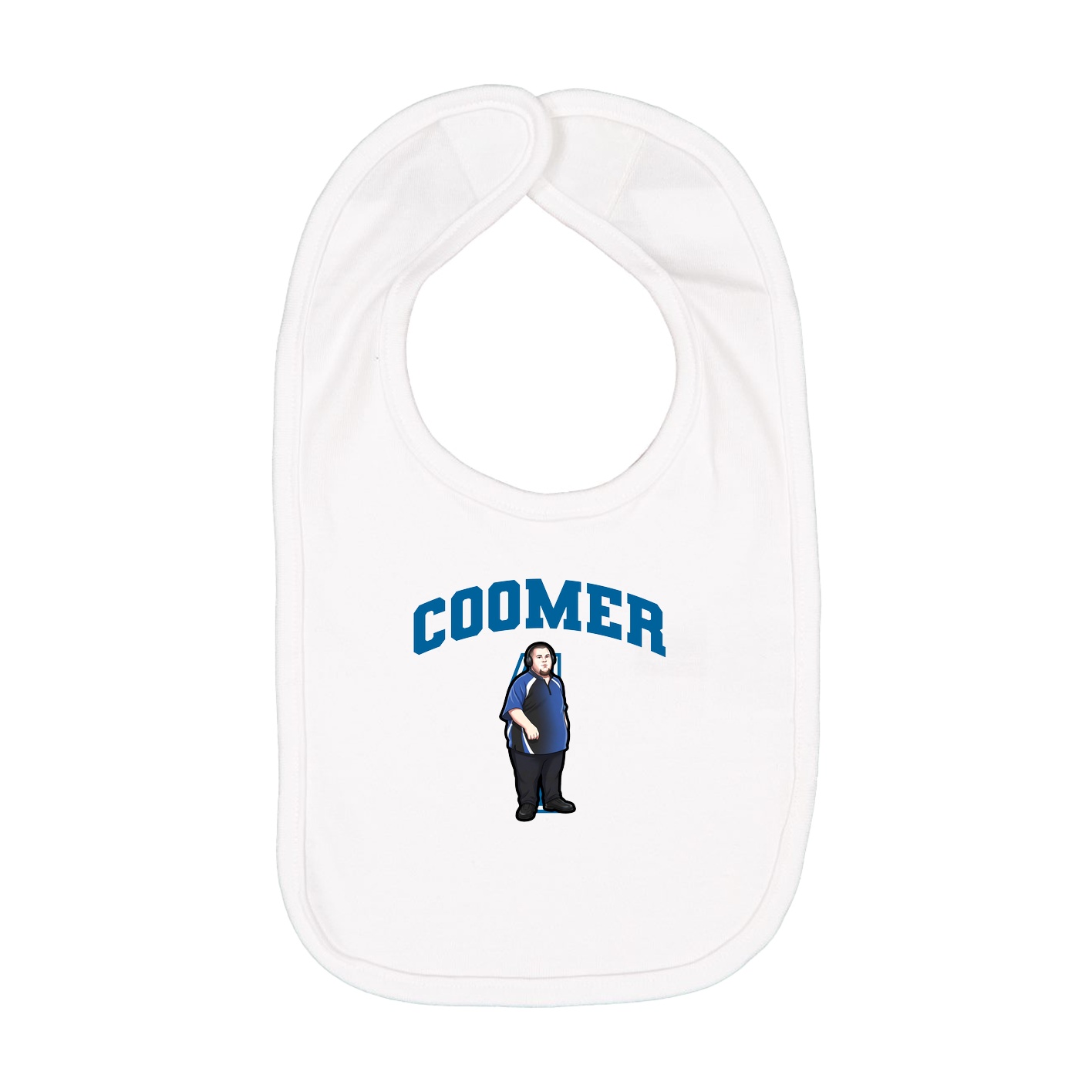 Infant Bib — Number in White