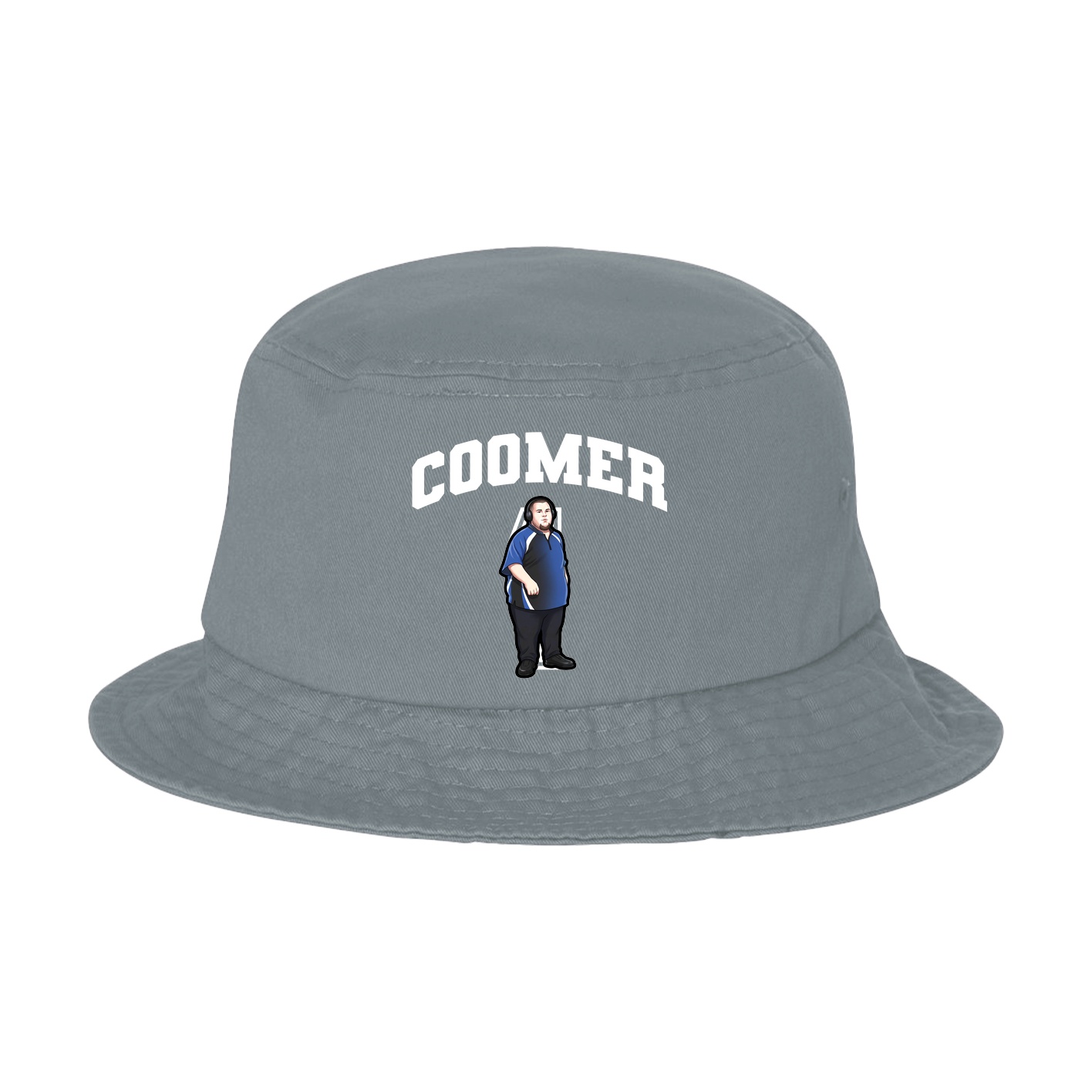 Bucket Cap — Number in Grey