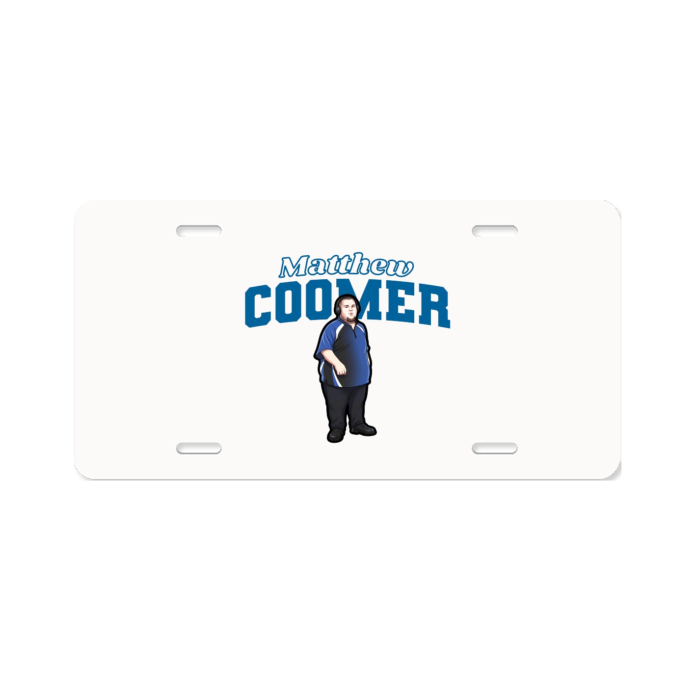 License Plate — Name Arch in Classic