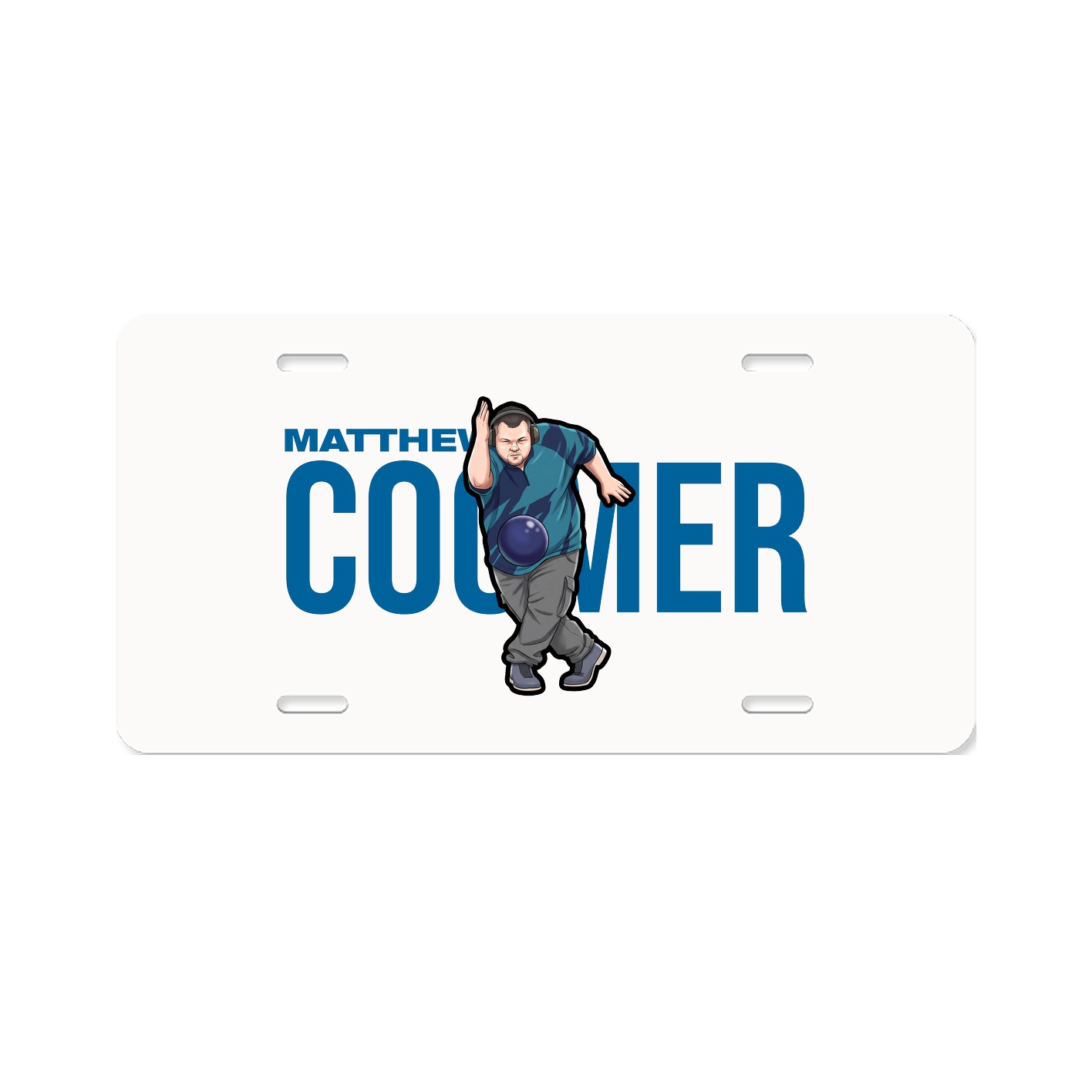 License Plate — Player Name in Classic