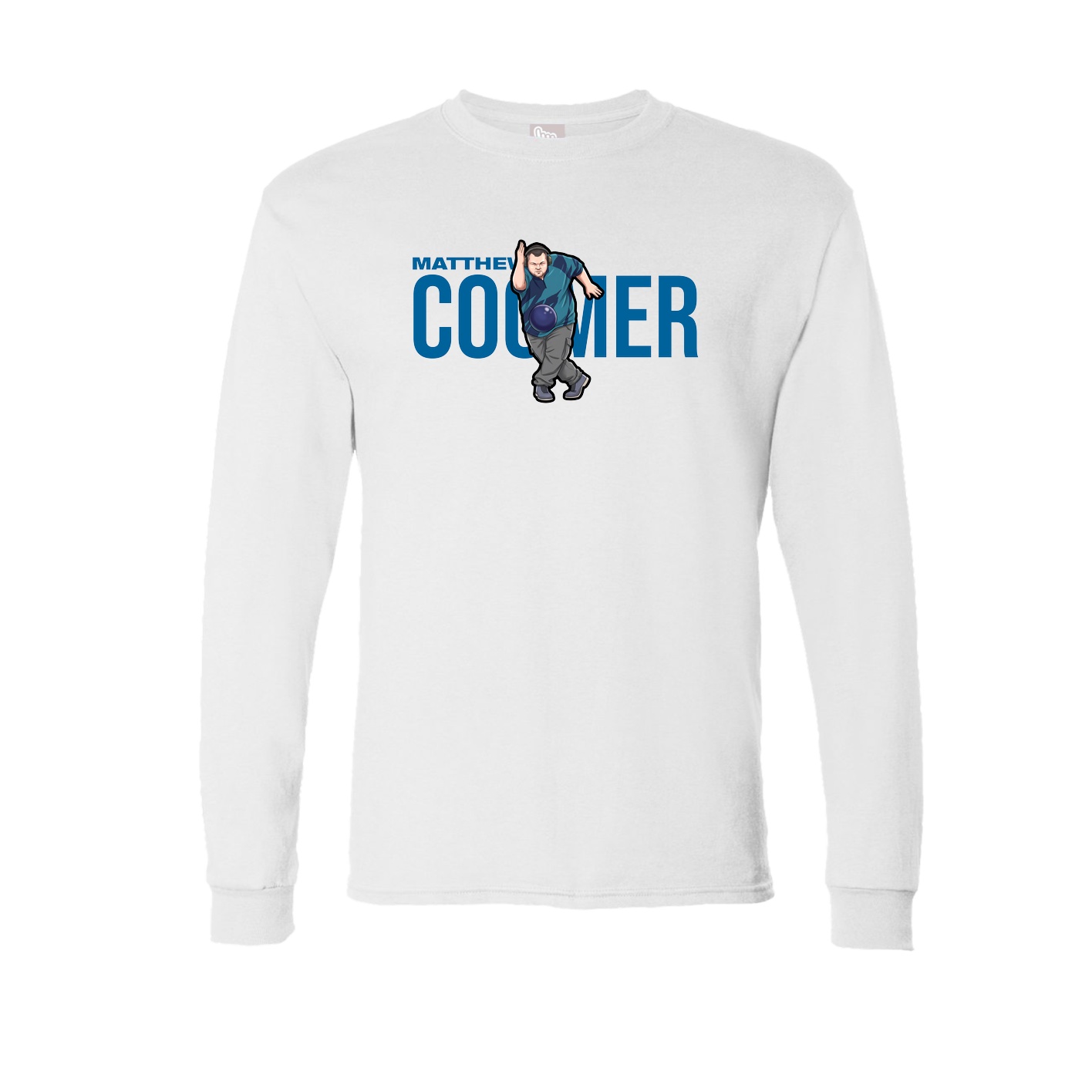 Long Sleeve Tee — Player Name in White
