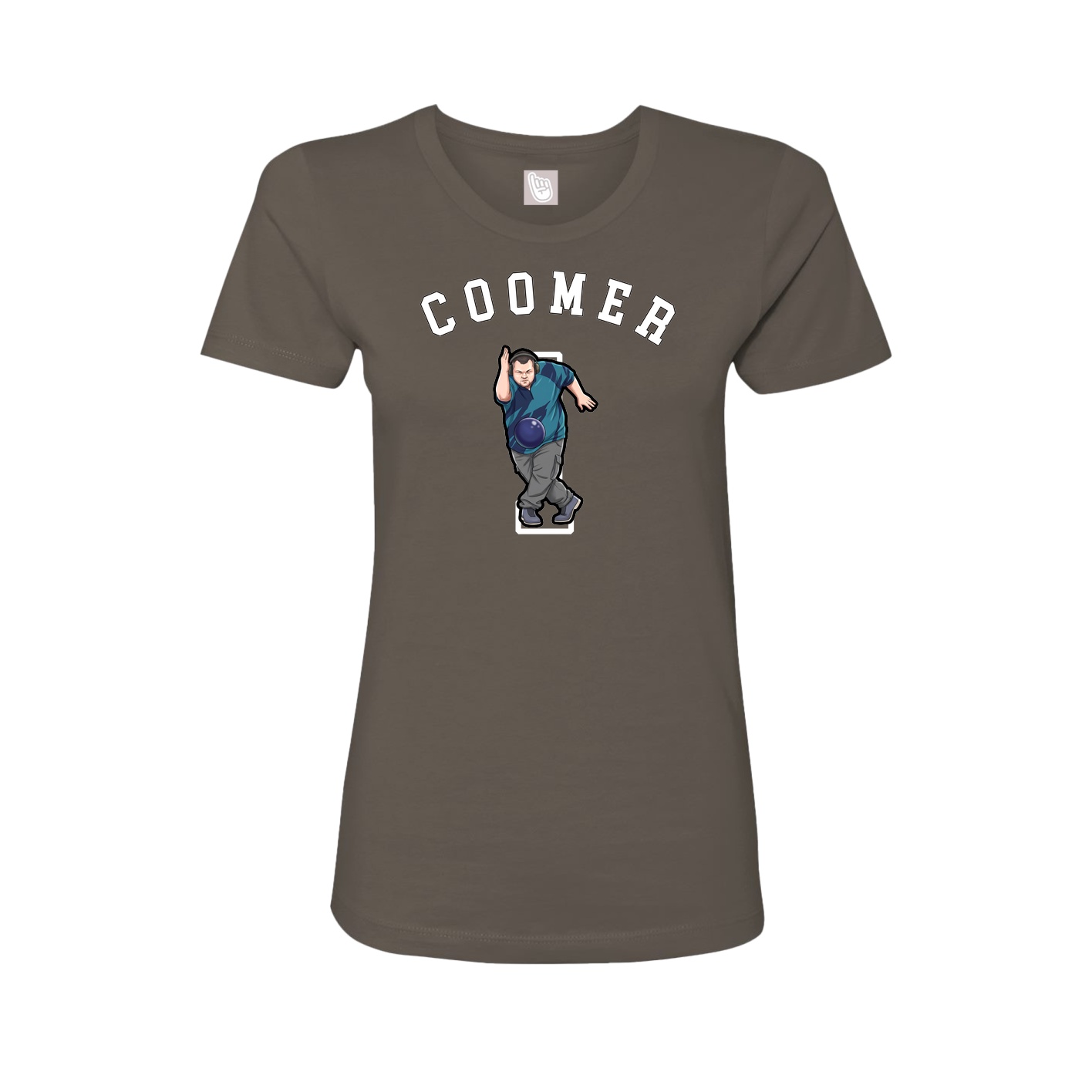 Fitted Women's Tee — Shirsey Arch in Grey