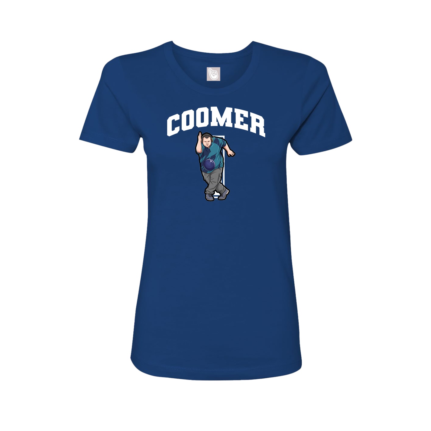 Womens Tee — Number in Royal