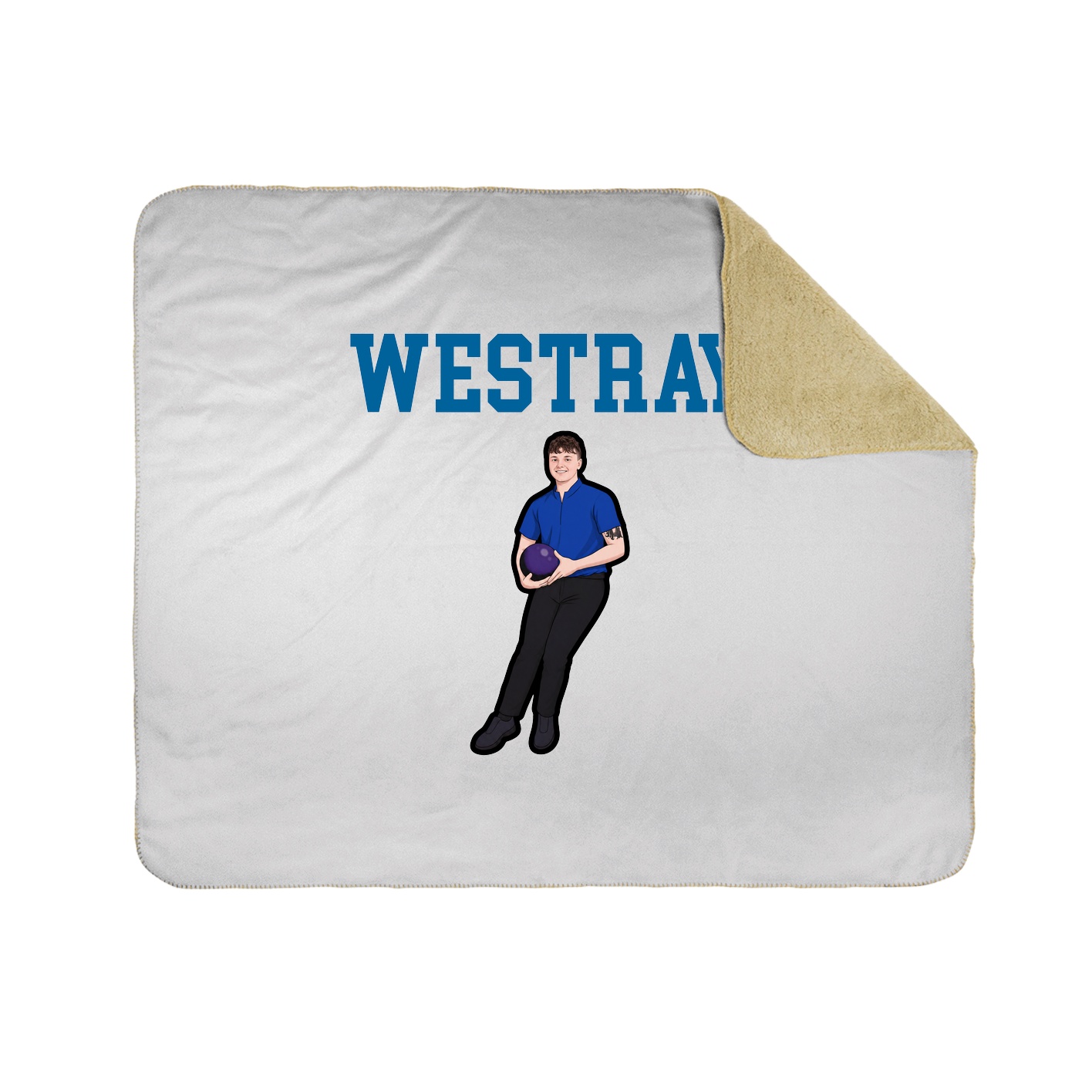 Throw Blanket — Shirsey in White