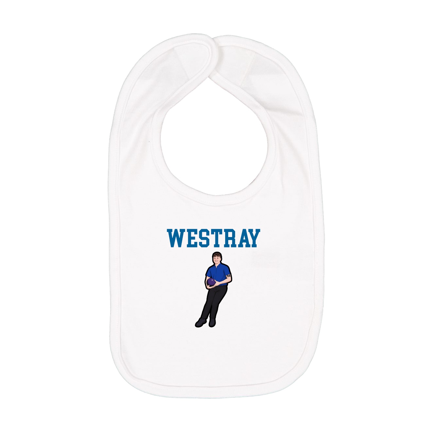 Infant Bib — Shirsey in White