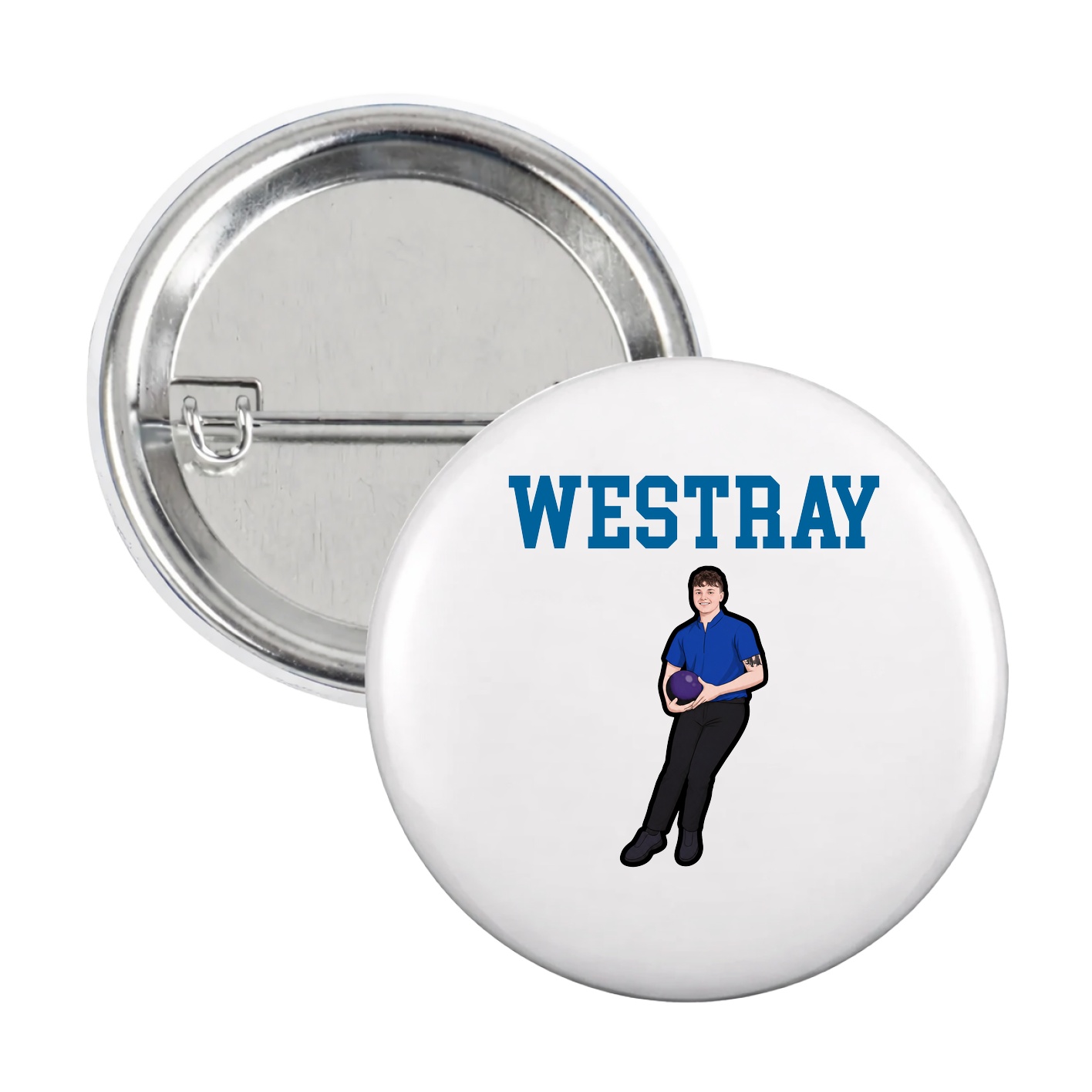 Game Day Button — Shirsey in White