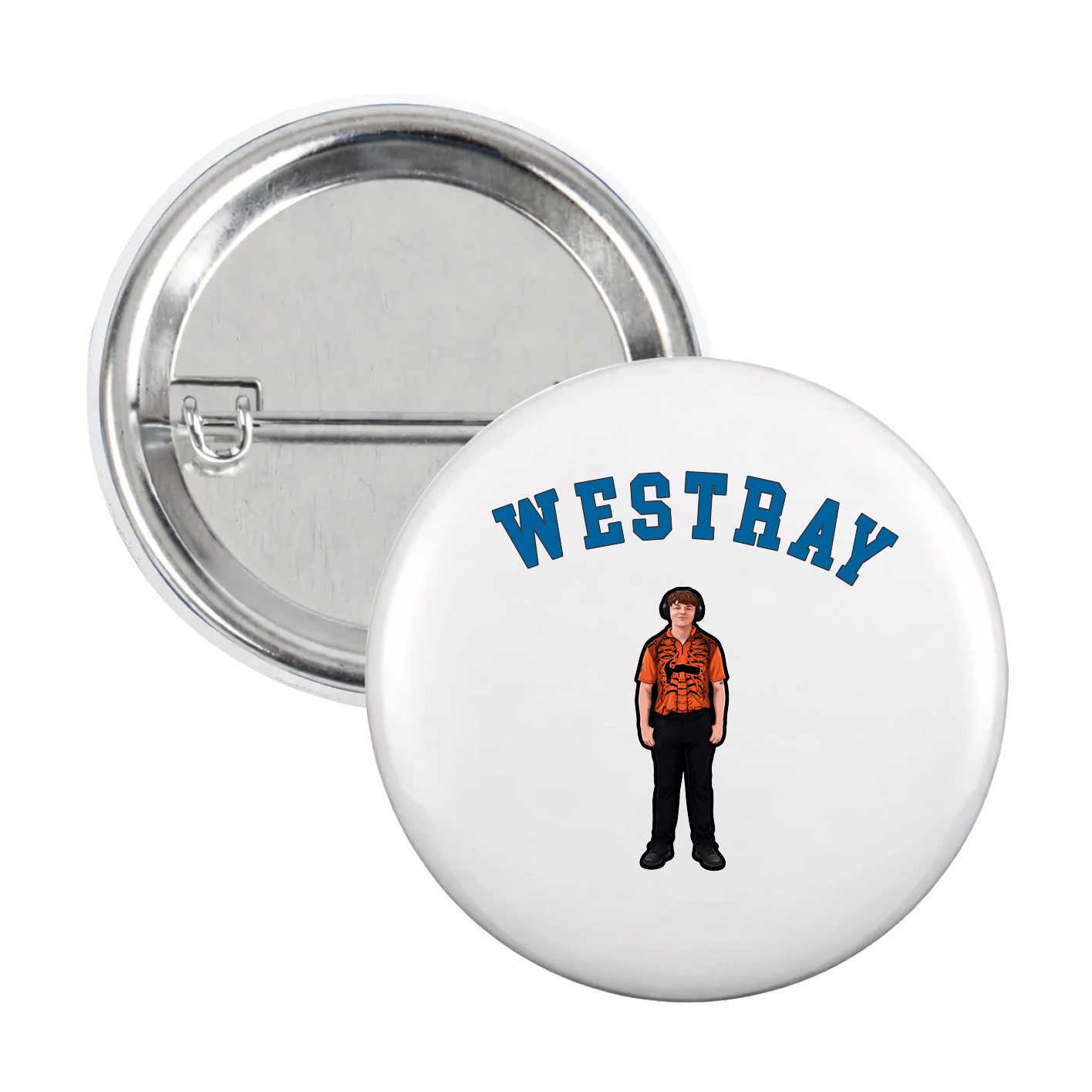 Game Day Button — Shirsey Arch in White