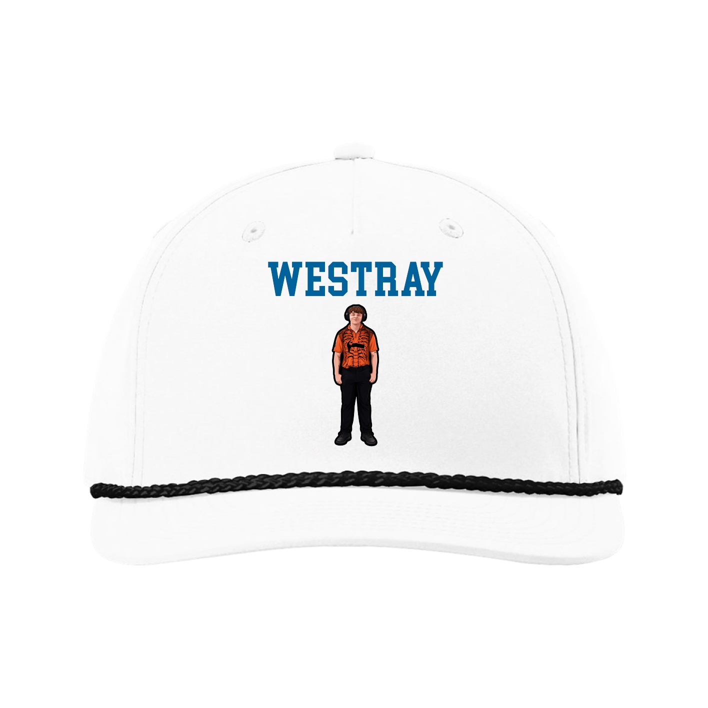 Five-Panel Classic Rope Cap — Shirsey in White
