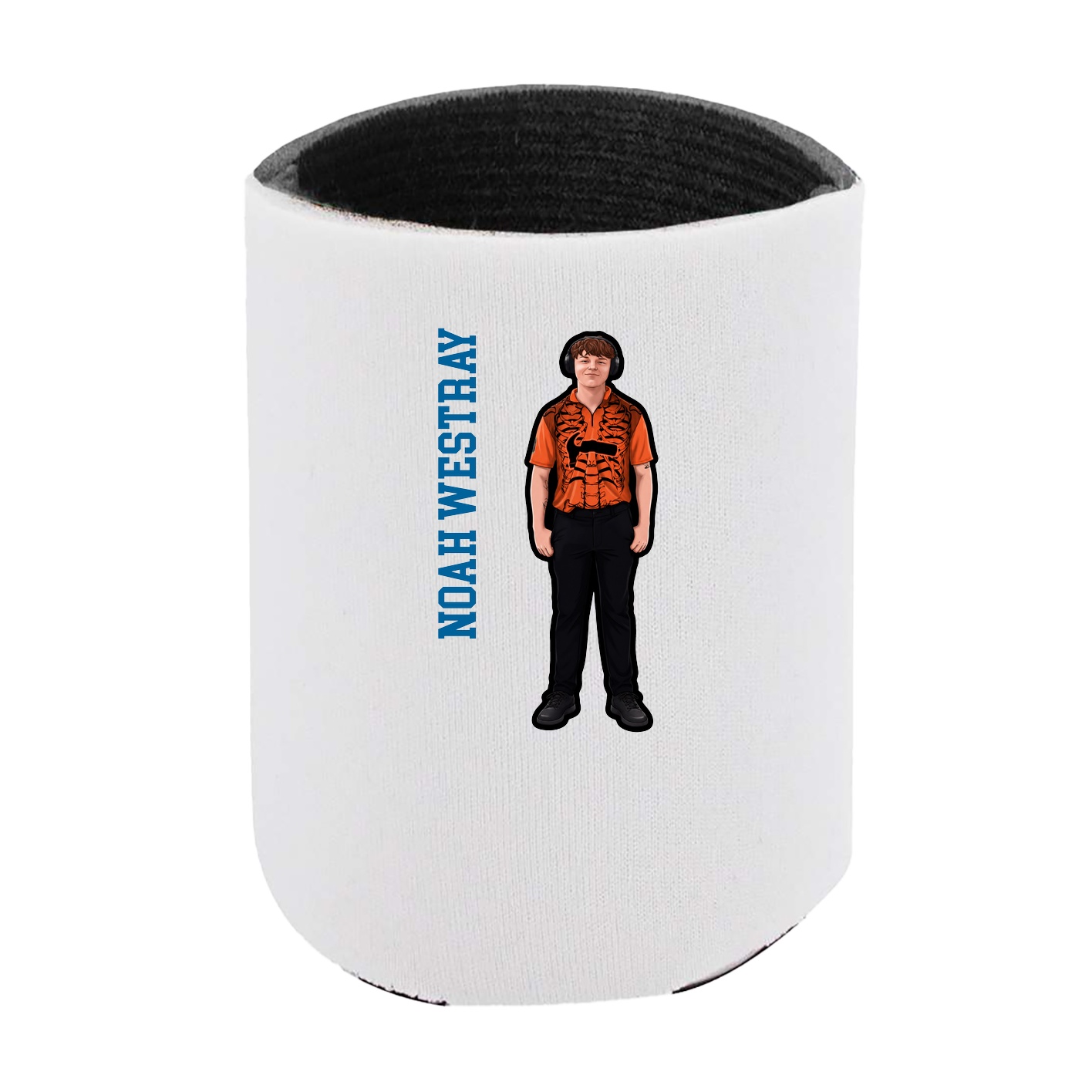 Can Holder — Name Vertical in White
