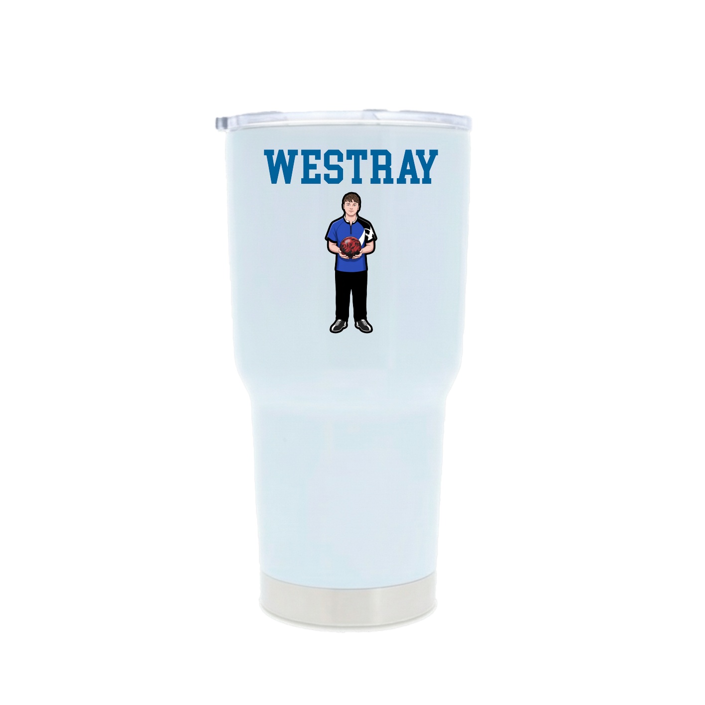 30oz Stainless Steel Tumbler — Shirsey in White