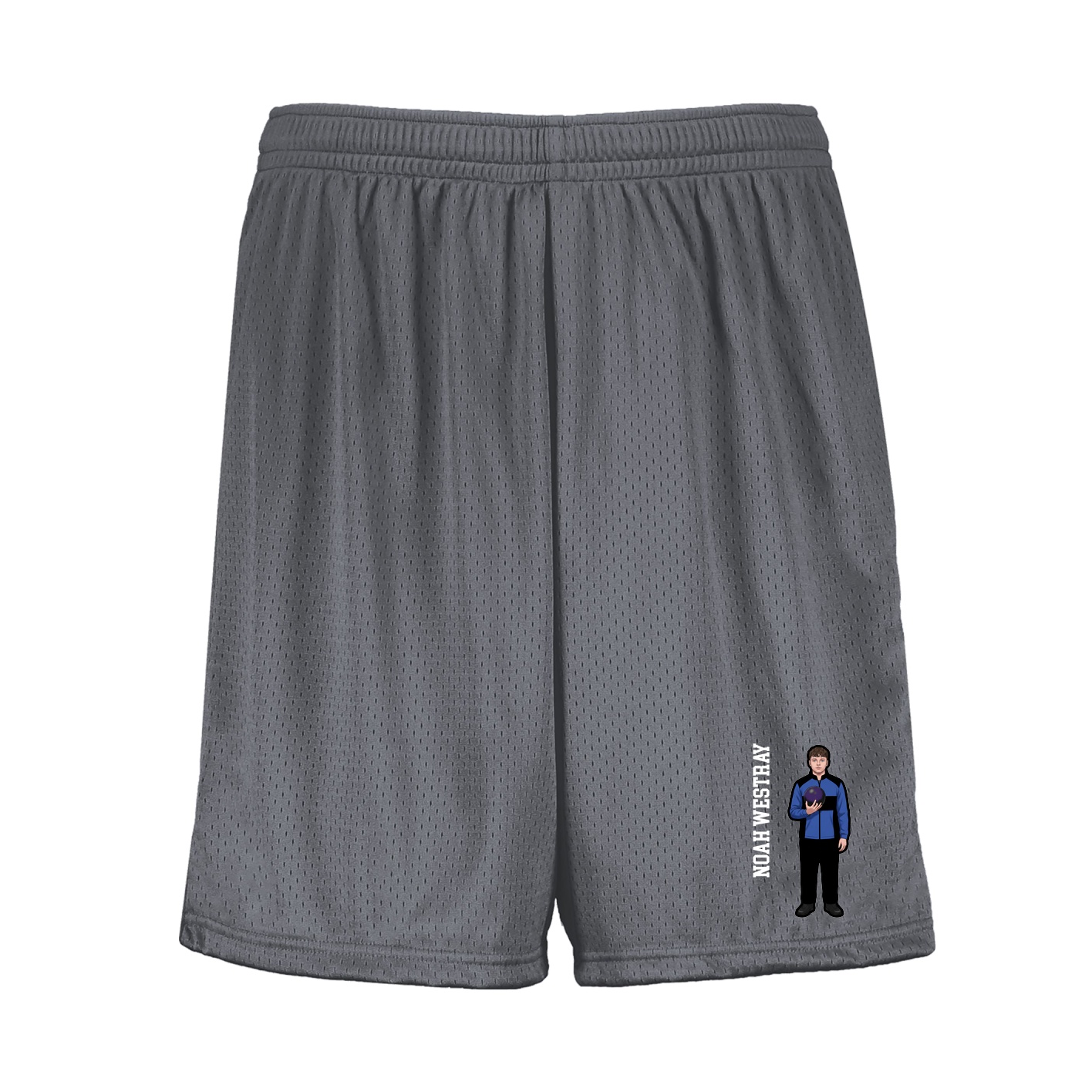 Shorts — Name Vertical in Grey