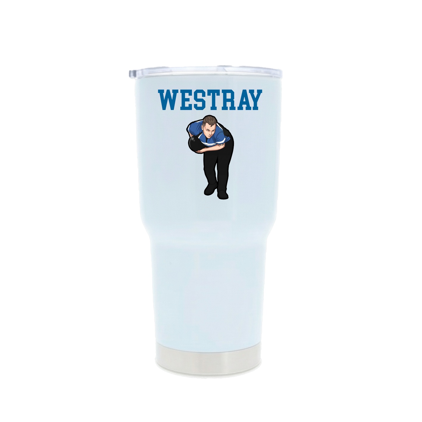 30oz Stainless Steel Tumbler — Shirsey in White