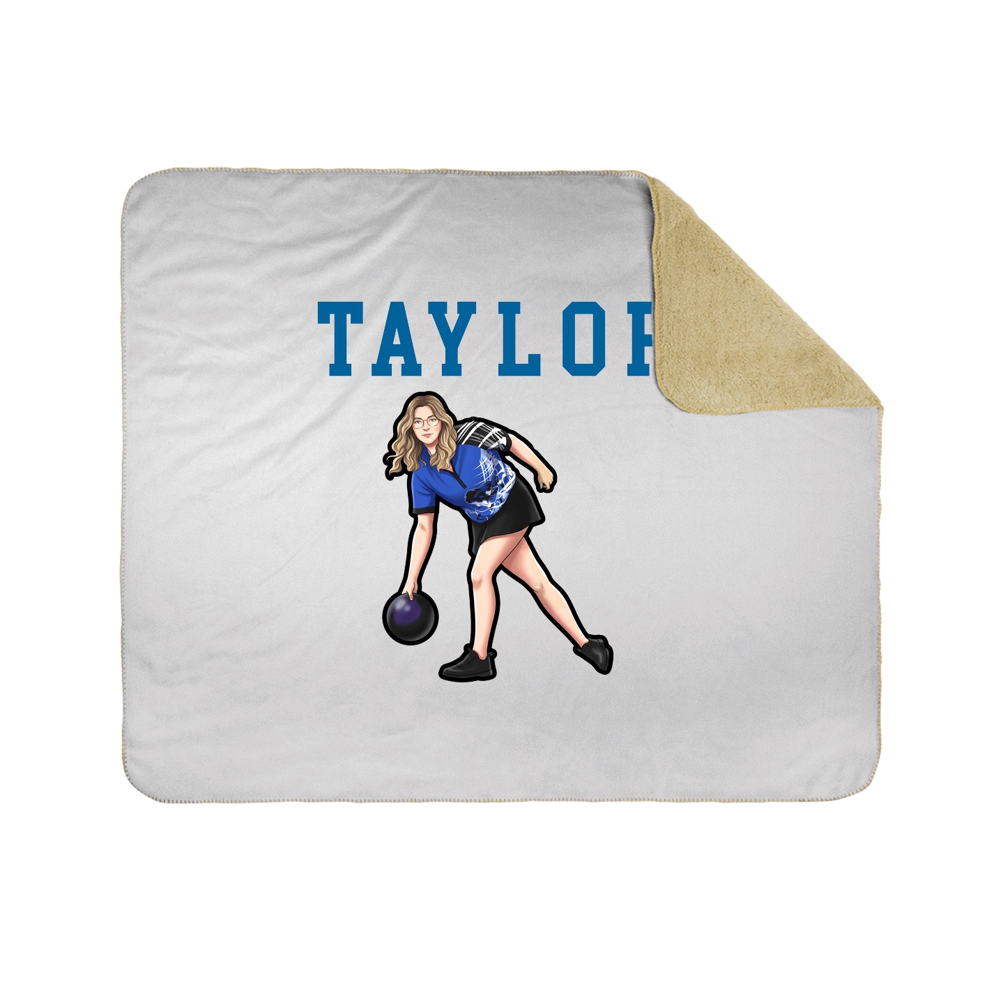 Throw Blanket — Shirsey in White