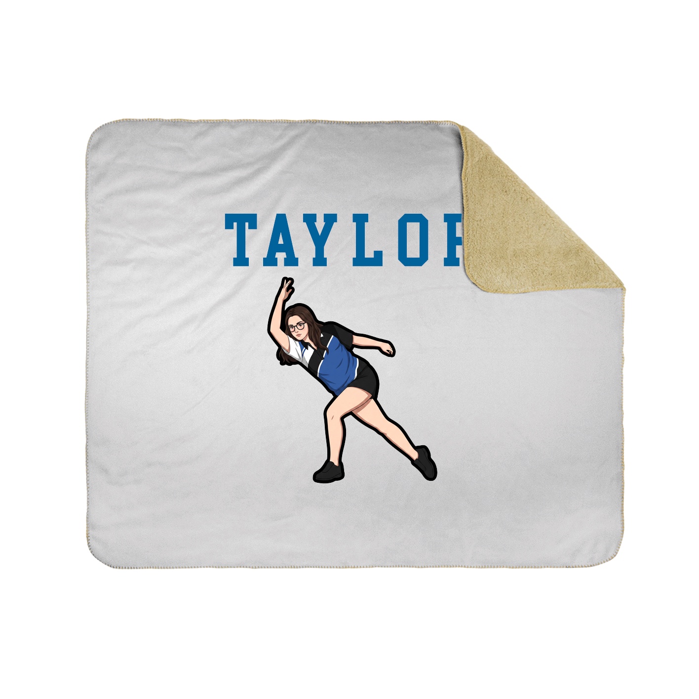 Throw Blanket — Shirsey in White