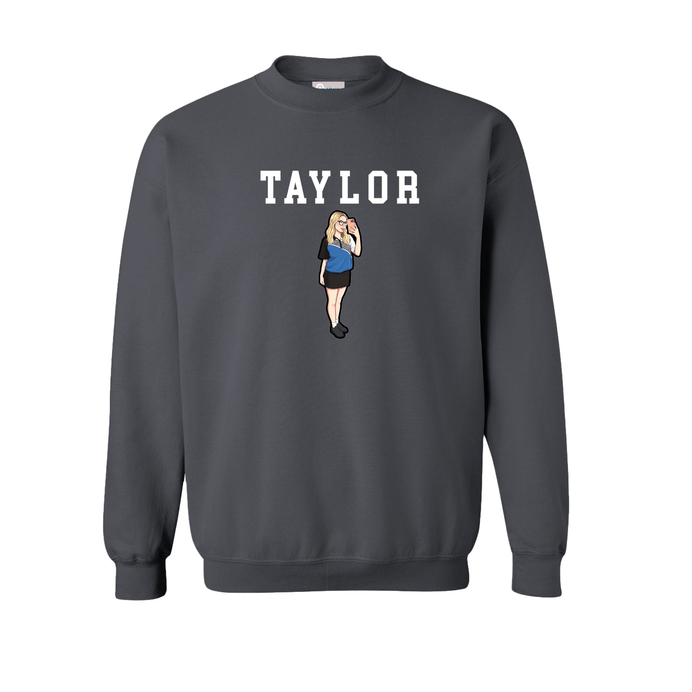 Fleece Crew — Shirsey in Grey