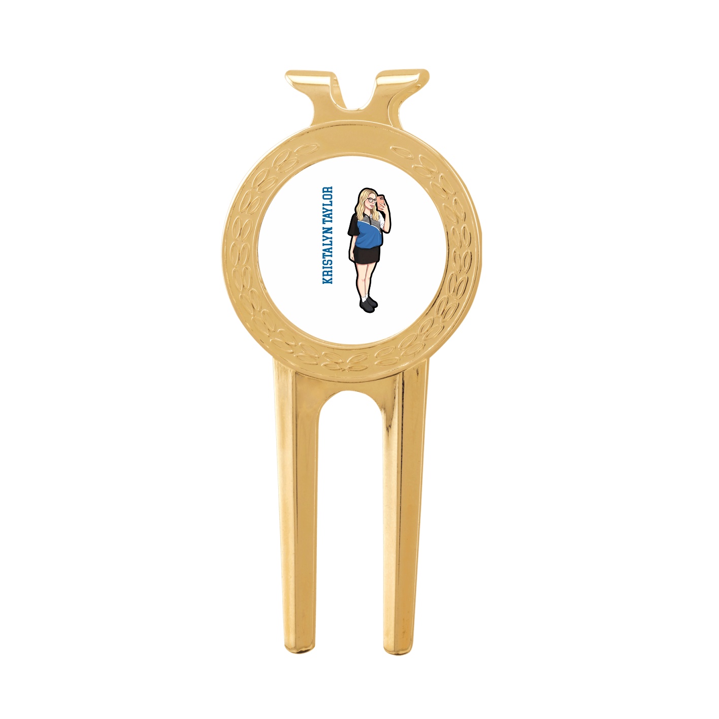 Divot Tool with Ball Marker — Name Vertical in Classic