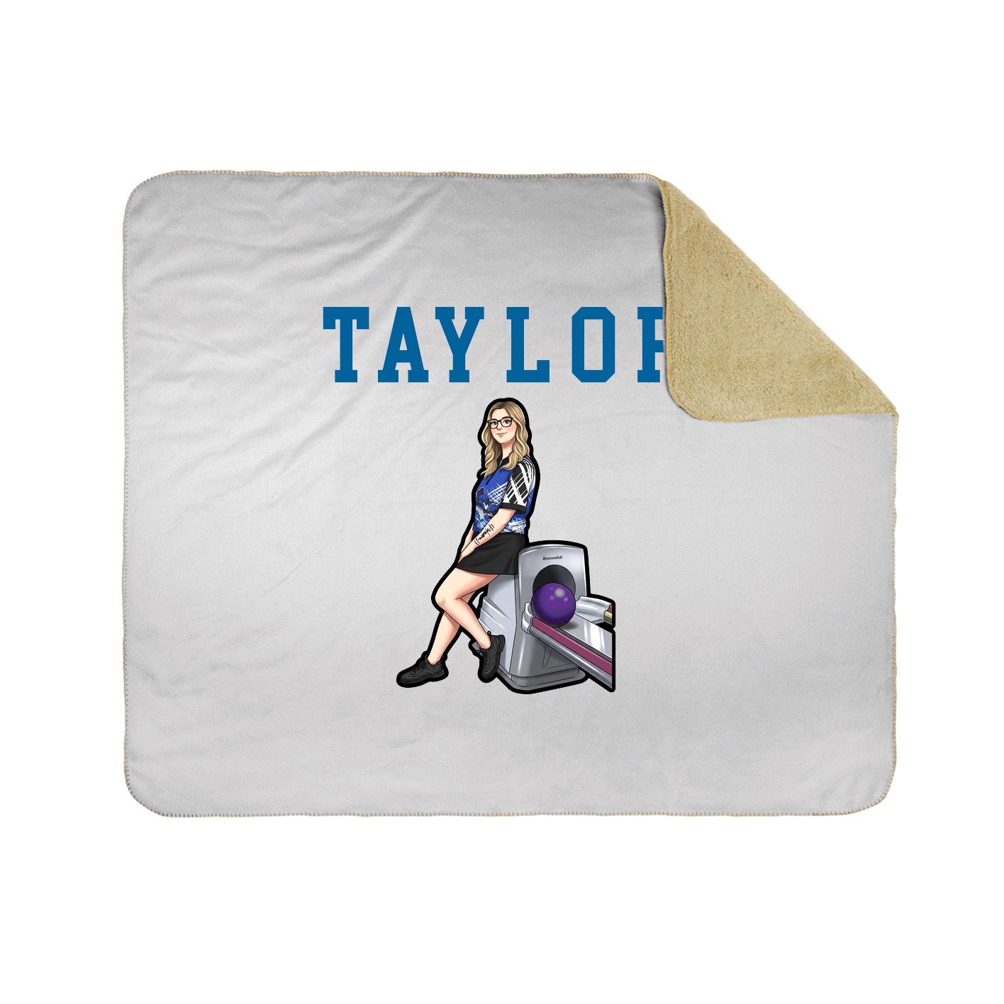 Throw Blanket — Shirsey in White