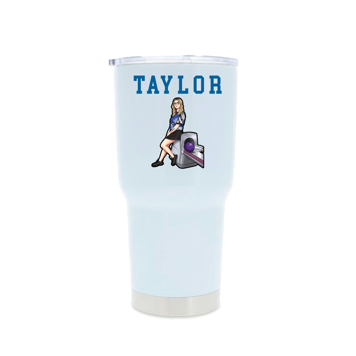 30oz Stainless Steel Tumbler — Shirsey in White