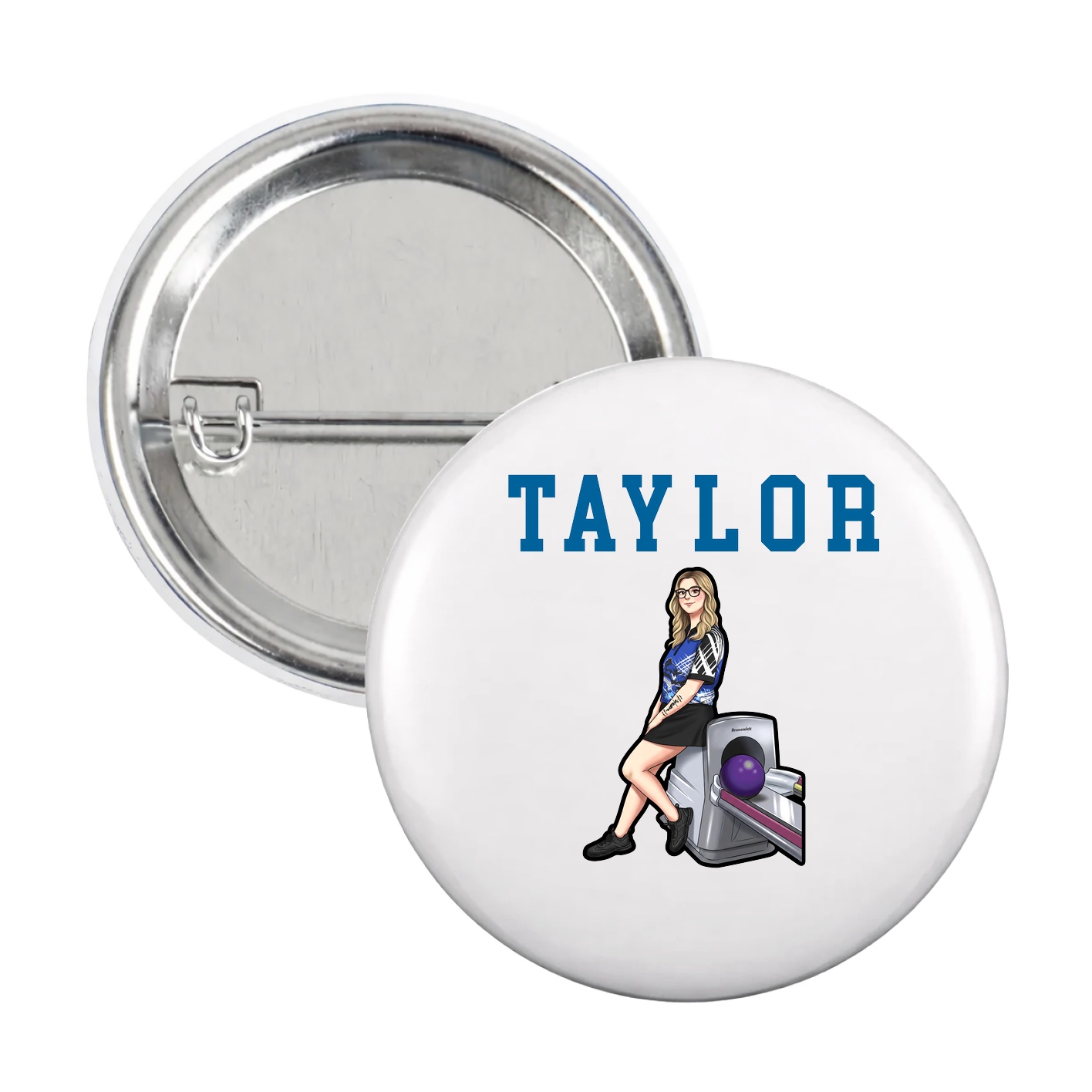 Game Day Button — Shirsey in White