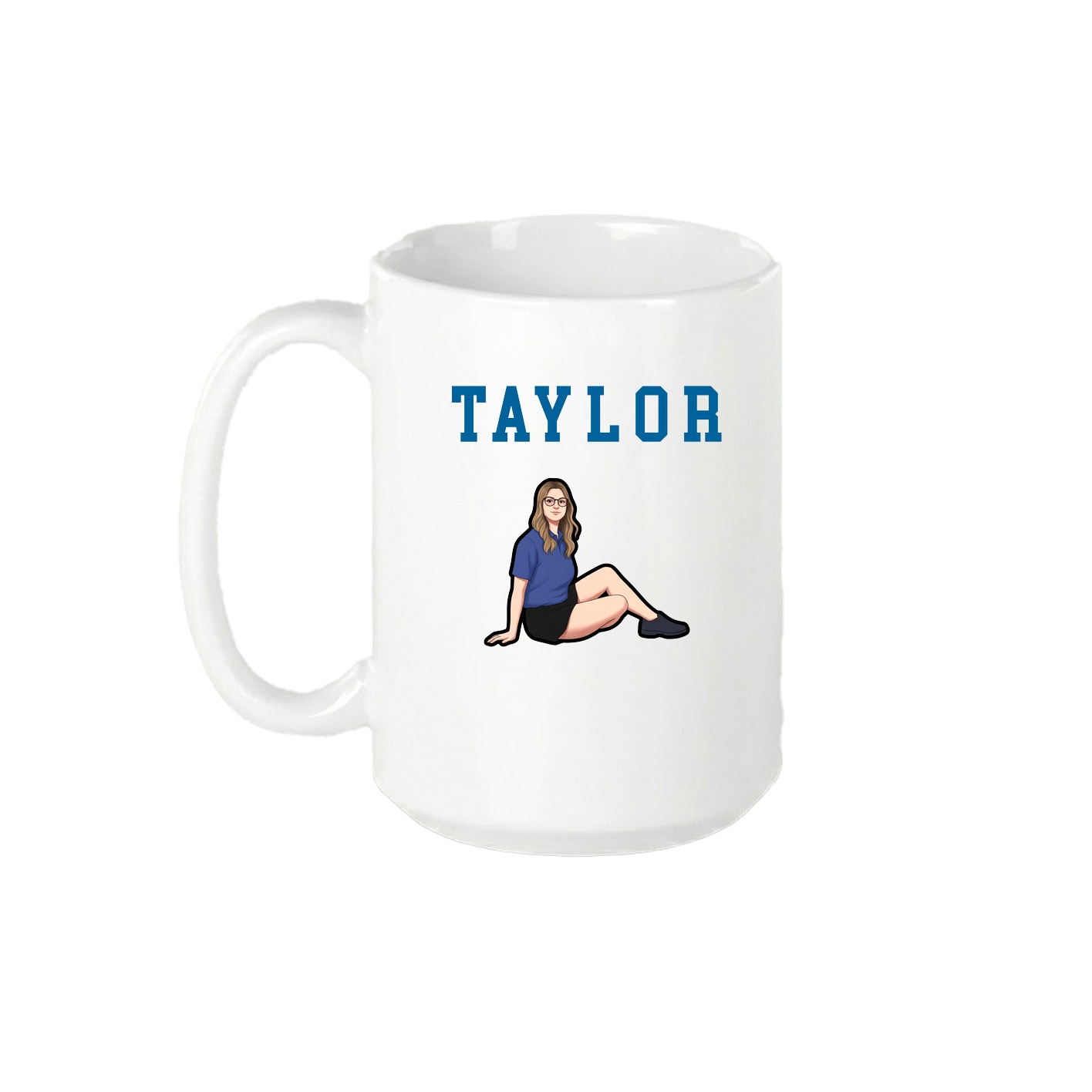 15oz Coffee Mug — Shirsey in White