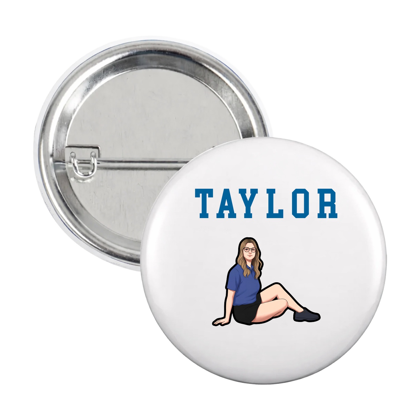 Game Day Button — Shirsey in White